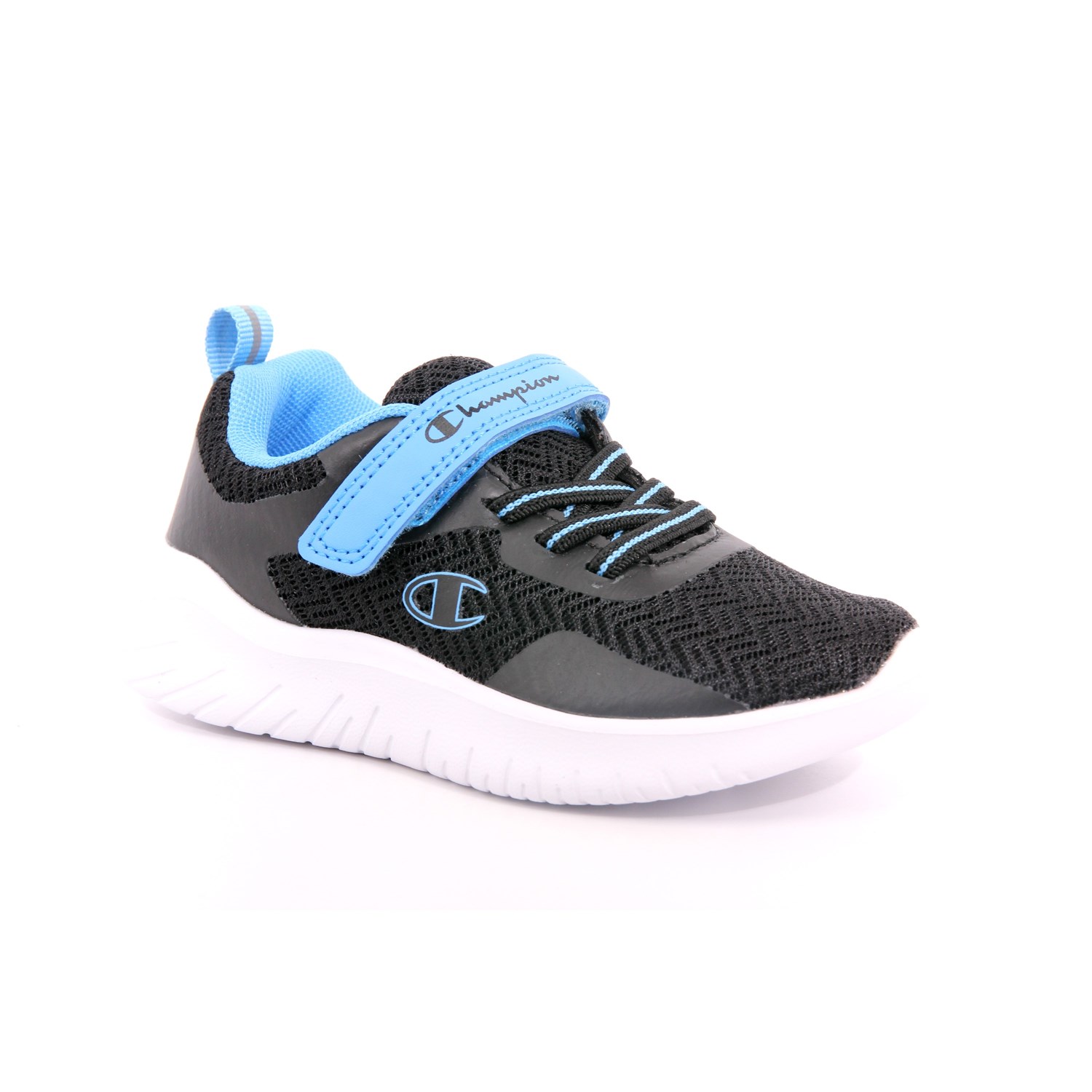 Scarpa Strappi + Elastico Champion Bambino Nero Scarpa Strappi + Elastico Champion Bambino Nero Scarpe 968 - S32453