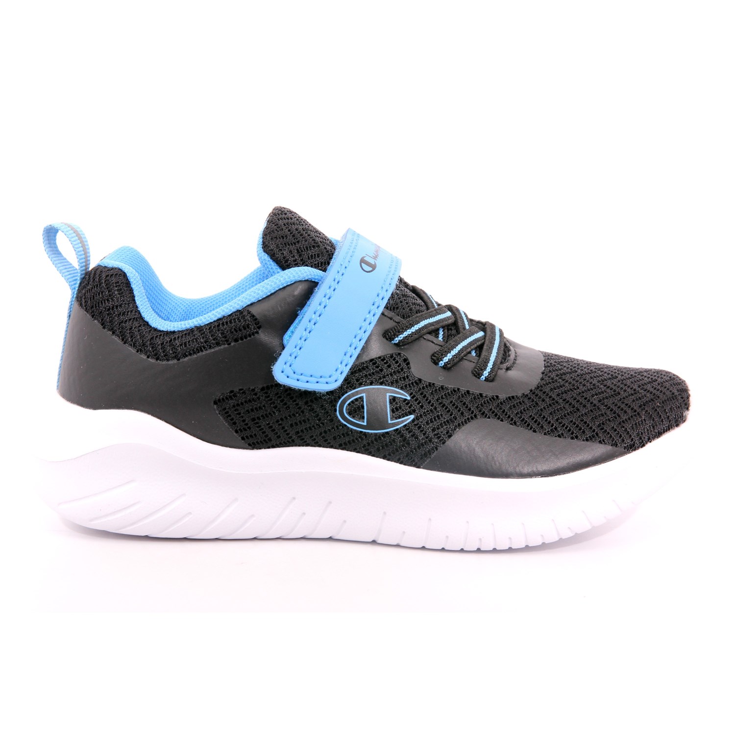 Scarpa Strappi + Elastico Champion Bambino Nero Scarpa Strappi + Elastico Champion Bambino Nero Scarpe 971 - S32454