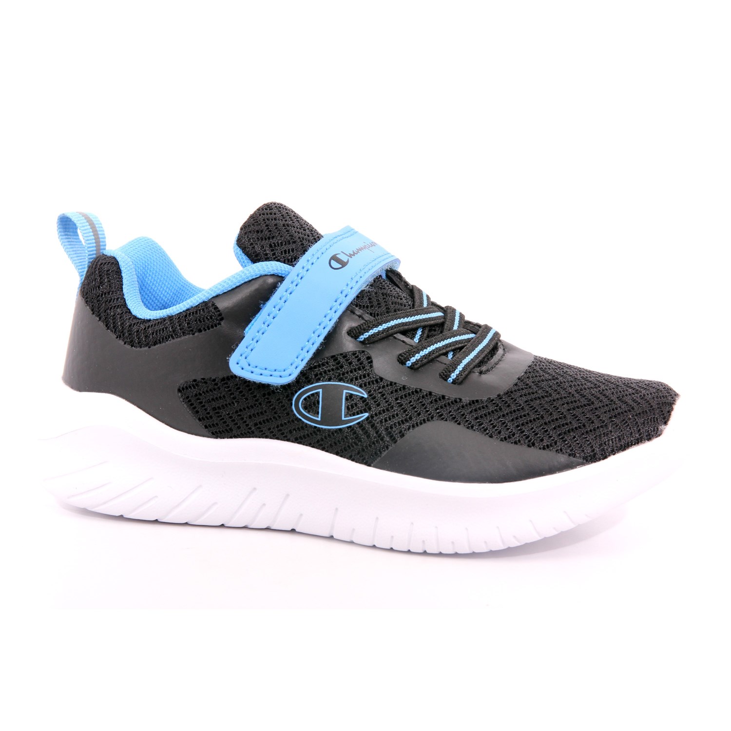 Scarpa Strappi + Elastico Champion Bambino Nero Scarpa Strappi + Elastico Champion Bambino Nero Scarpe 971 - S32454