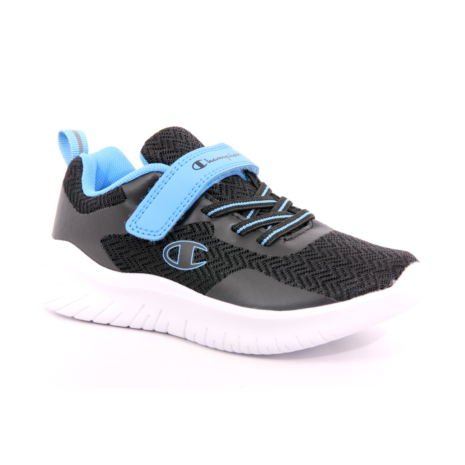 Scarpa Strappi + Elastico Champion Bambino Nero Scarpa Strappi + Elastico Champion Bambino Nero Scarpe 971 - S32454