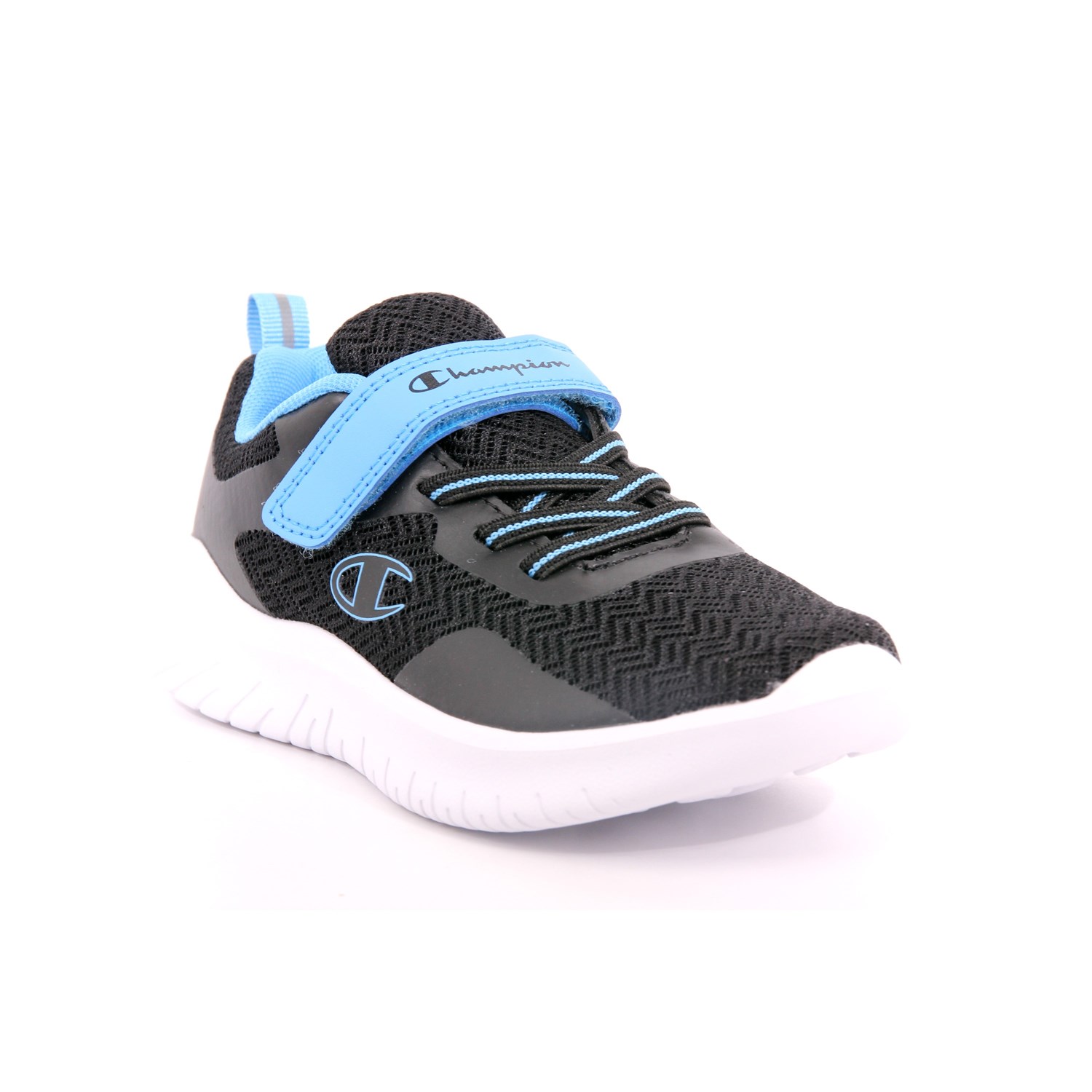 Scarpa Strappi + Elastico Champion Bambino Nero Scarpa Strappi + Elastico Champion Bambino Nero Scarpe 971 - S32454