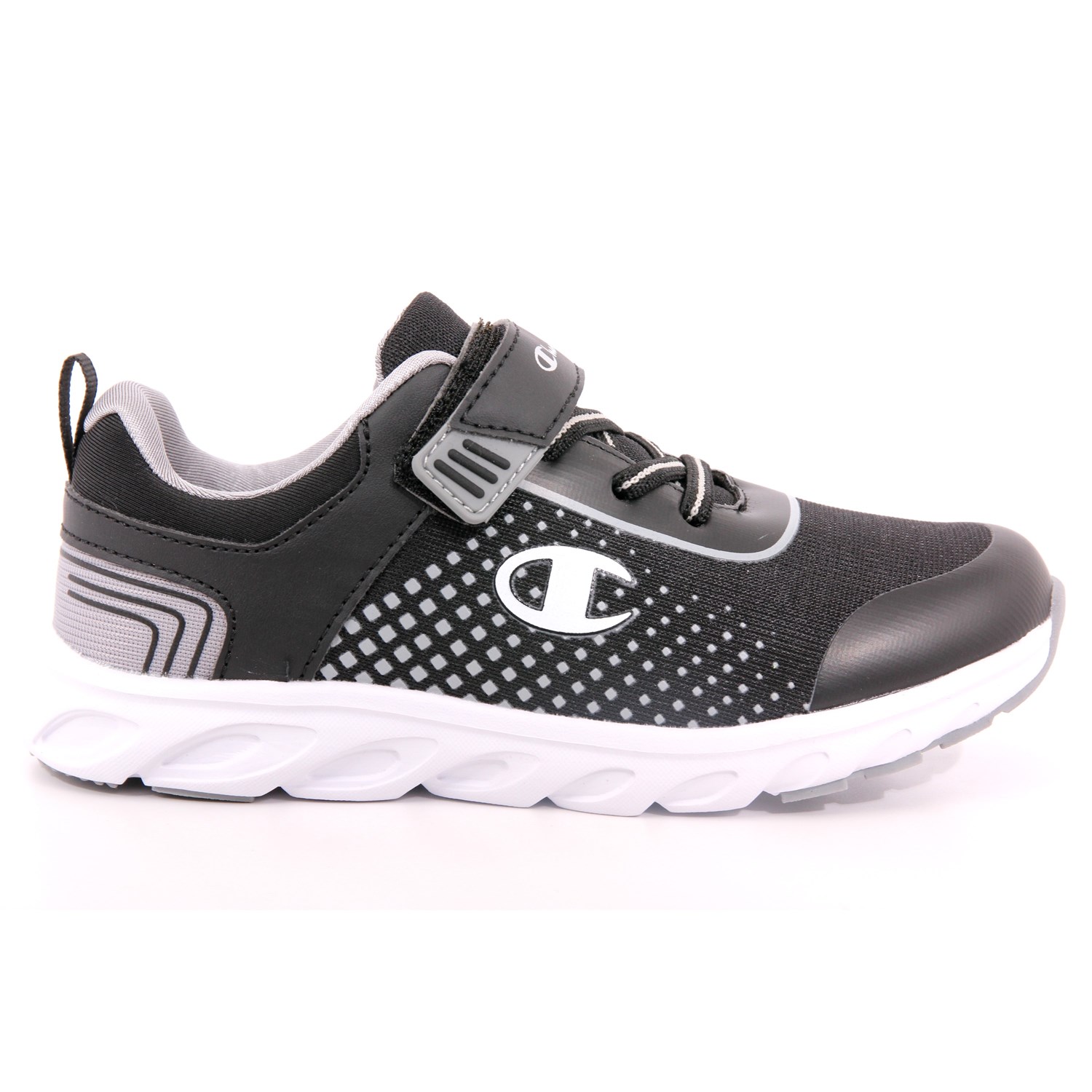 Scarpa Strappi + Elastico Champion Bambino Nero Scarpa Strappi + Elastico Champion Bambino Nero Scarpe 973 - S32467