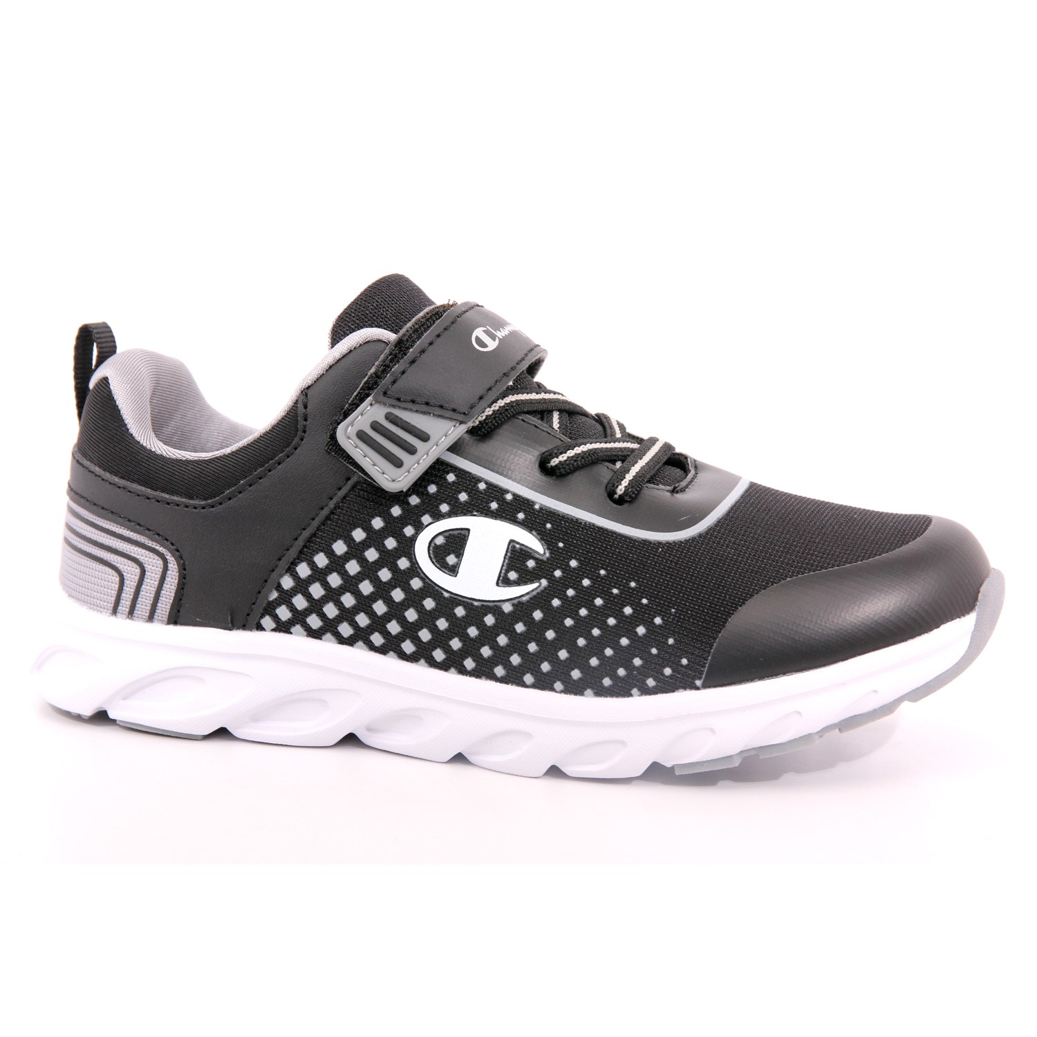 Scarpa Strappi + Elastico Champion Bambino Nero Scarpa Strappi + Elastico Champion Bambino Nero Scarpe 973 - S32467
