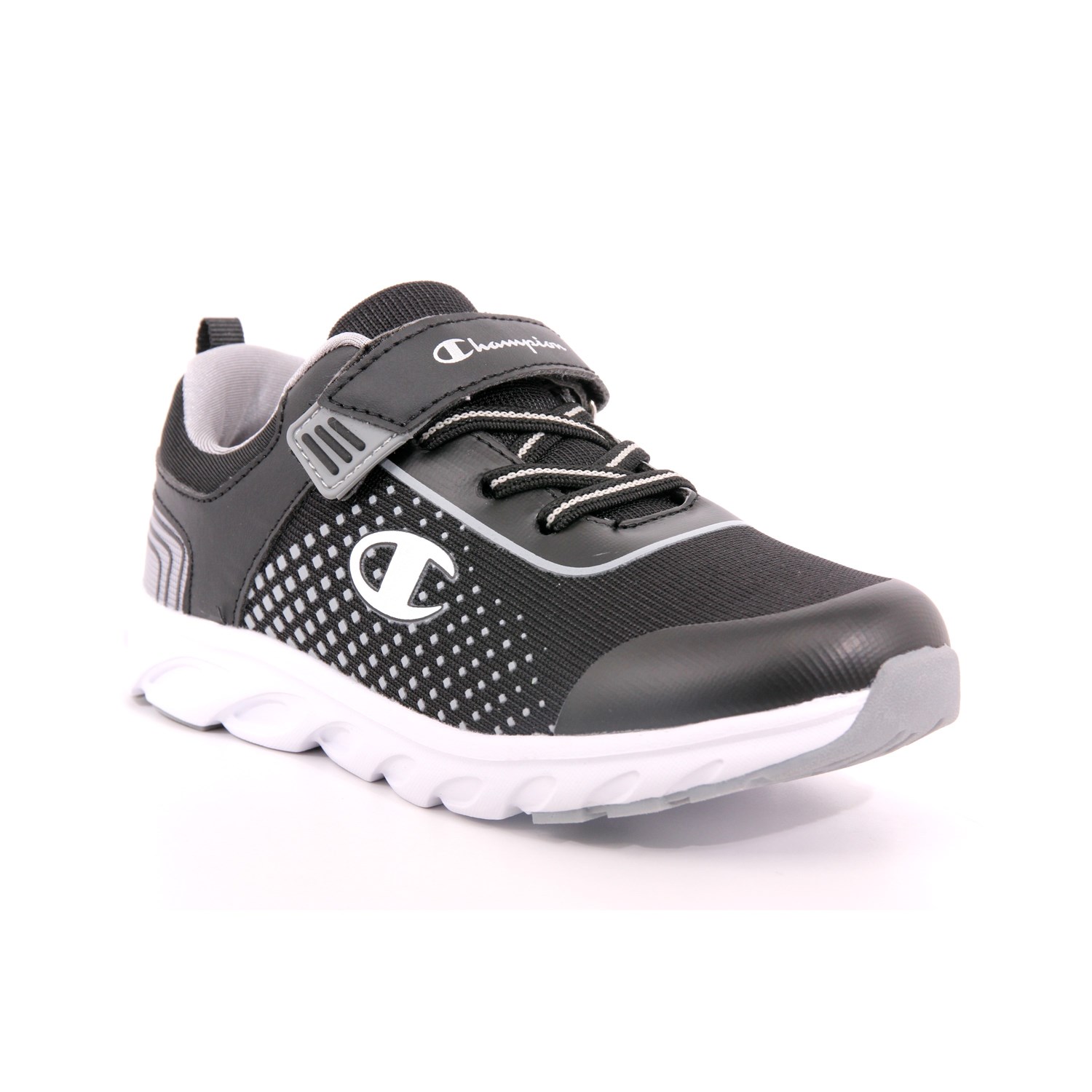 Scarpa Strappi + Elastico Champion Bambino Nero Scarpa Strappi + Elastico Champion Bambino Nero Scarpe 973 - S32467