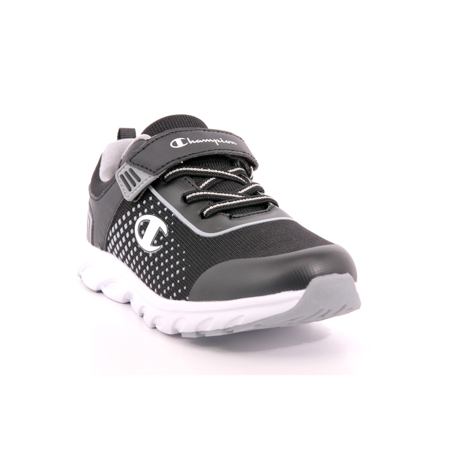 Scarpa Strappi + Elastico Champion Bambino Nero Scarpa Strappi + Elastico Champion Bambino Nero Scarpe 973 - S32467