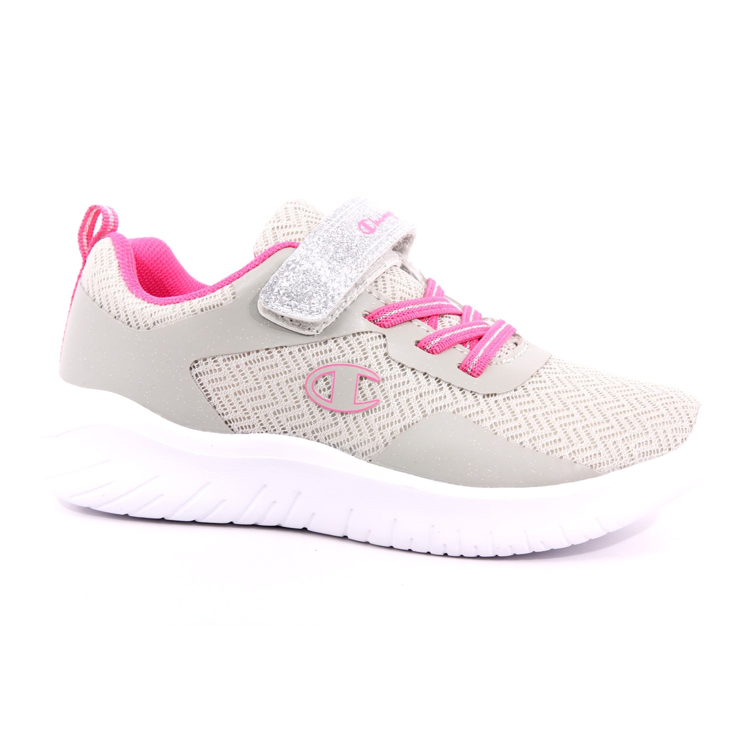 Scarpa Strappi + Elastico Champion Bambina Grigio Scarpa Strappi + Elastico Champion Bambina Grigio Scarpe 978 - S32532