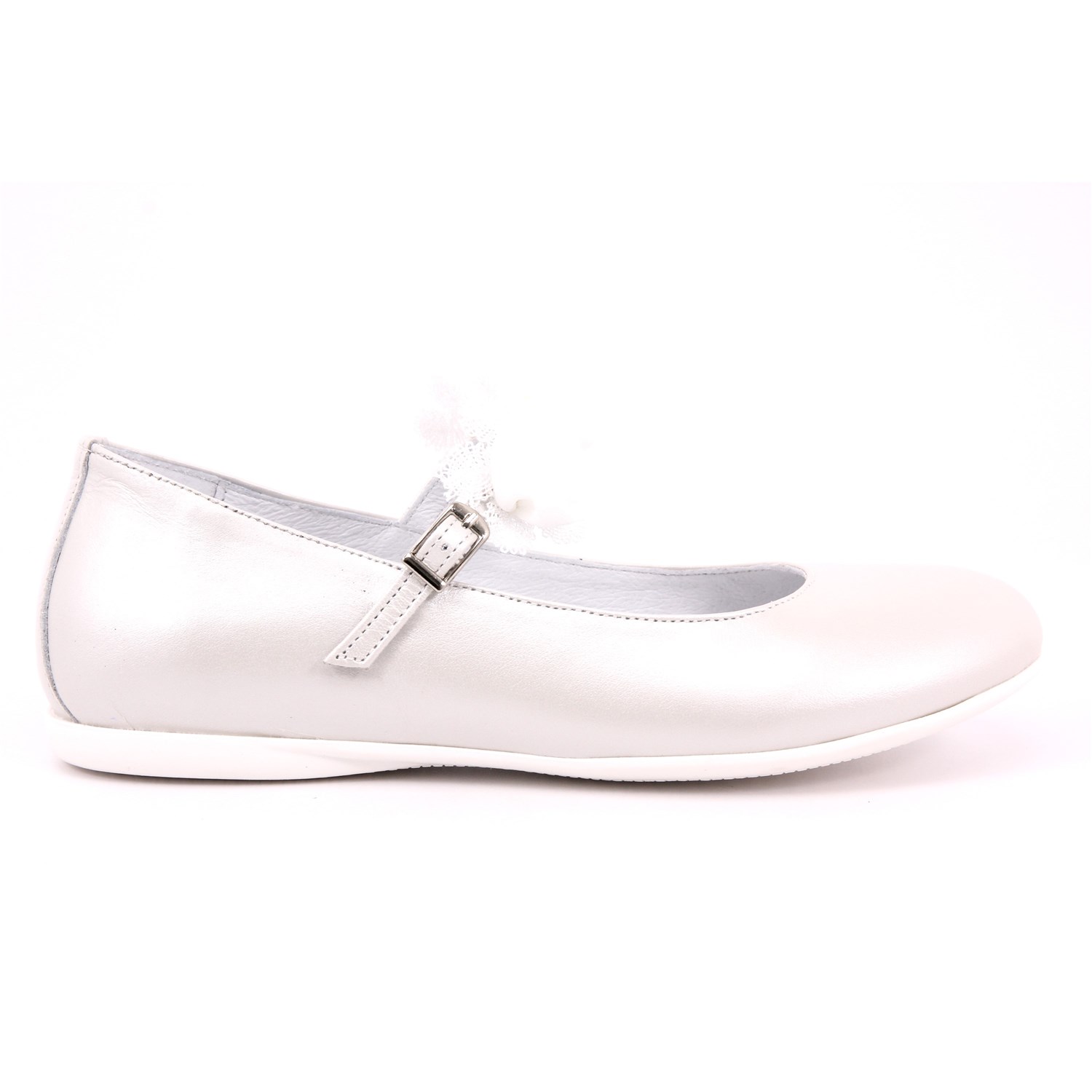 Ballerina Cerimonia Platis Bambina Bianco Ballerina Cerimonia Platis Bambina Bianco Scarpe 24 - P2384
