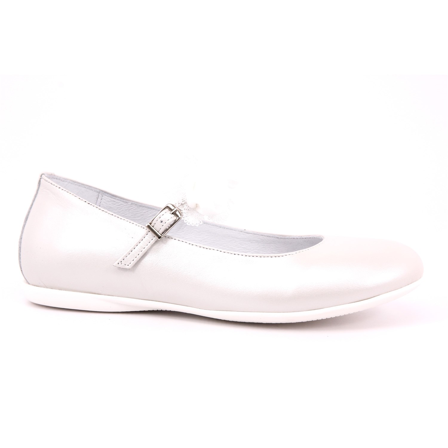 Ballerina Cerimonia Platis Bambina Bianco Ballerina Cerimonia Platis Bambina Bianco Scarpe 24 - P2384