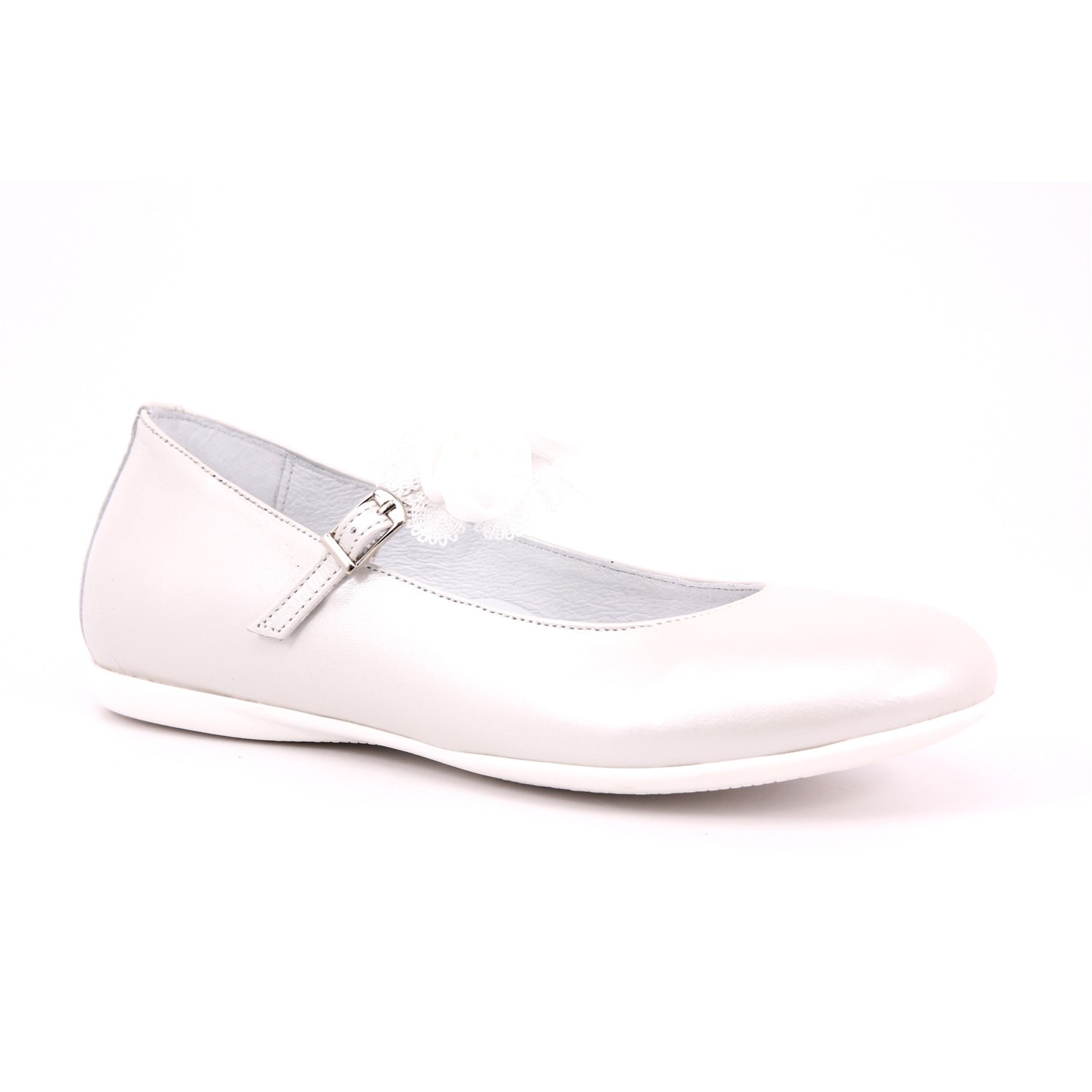 Ballerina Cerimonia Platis Bambina Bianco Ballerina Cerimonia Platis Bambina Bianco Scarpe 24 - P2384