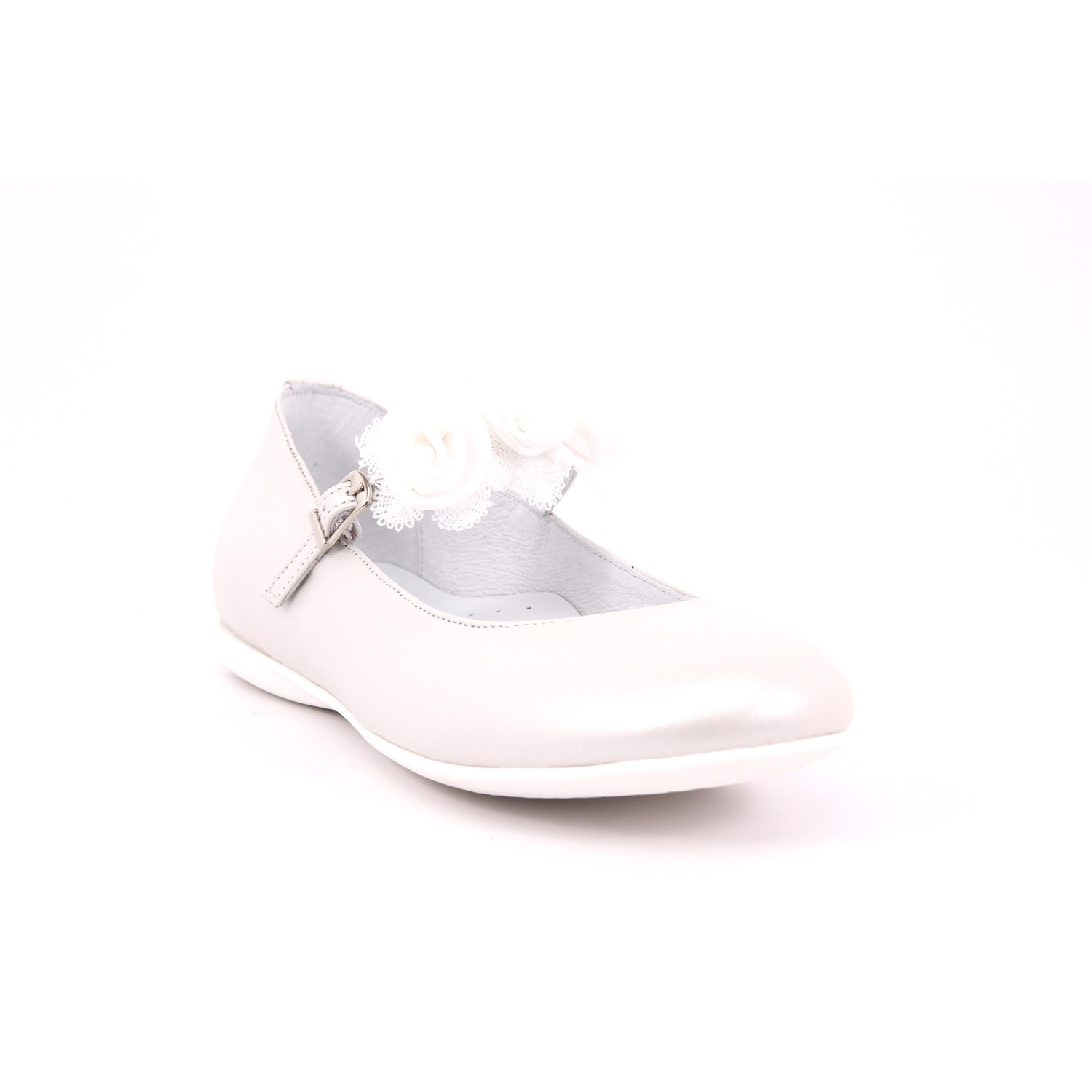 Ballerina Cerimonia Platis Bambina Bianco Ballerina Cerimonia Platis Bambina Bianco Scarpe 24 - P2384