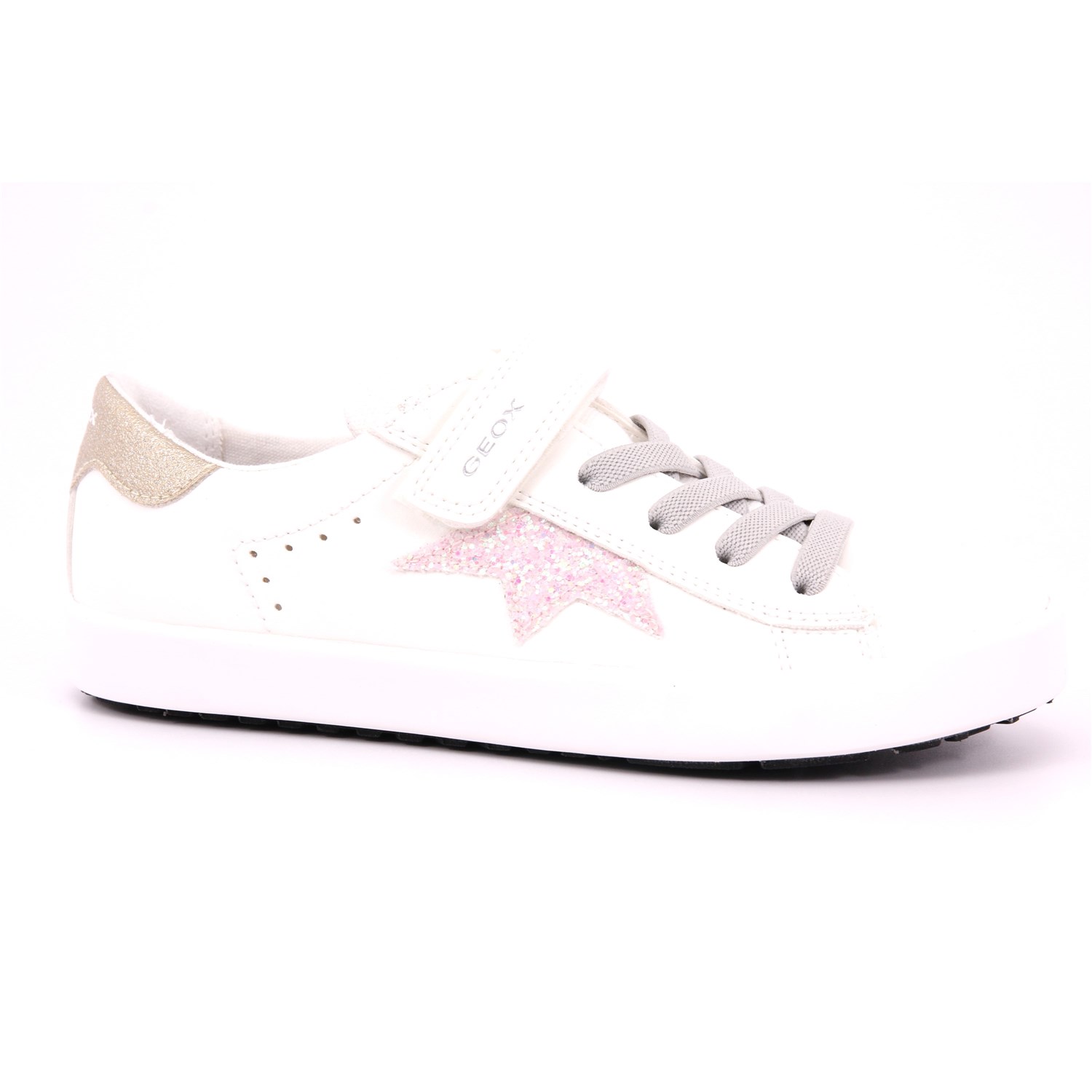 Scarpa Strappi + Elastico Geox Bambina Bianco Scarpa Strappi + Elastico Geox Bambina Bianco Scarpe 492 - J35D5B