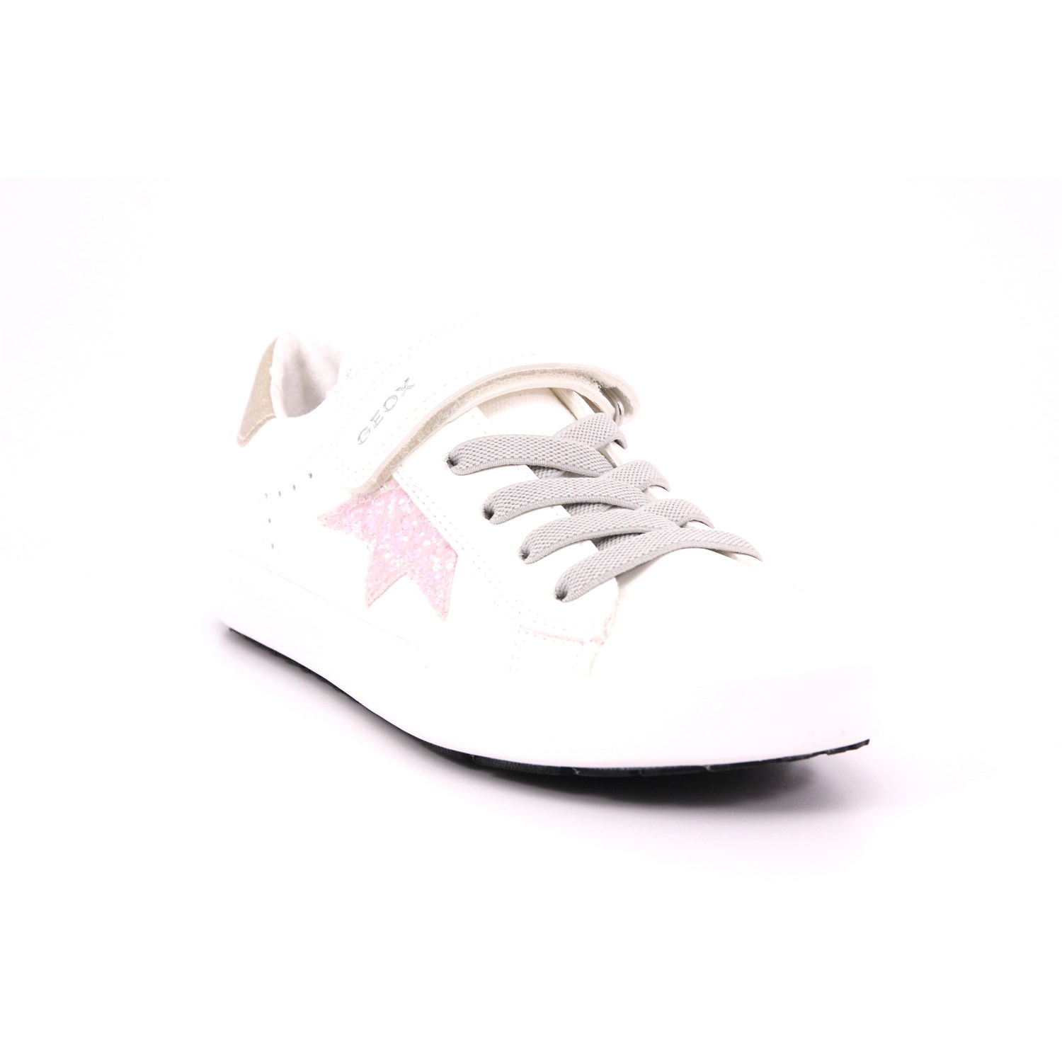 Scarpa Strappi + Elastico Geox Bambina Bianco Scarpa Strappi + Elastico Geox Bambina Bianco Scarpe 492 - J35D5B