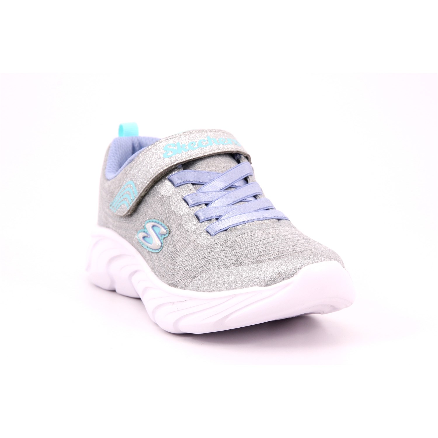 Scarpa Strappi + Elastico Skechers Bambina Argento Scarpa Strappi + Elastico Skechers Bambina Argento Scarpe 241 - 302480L