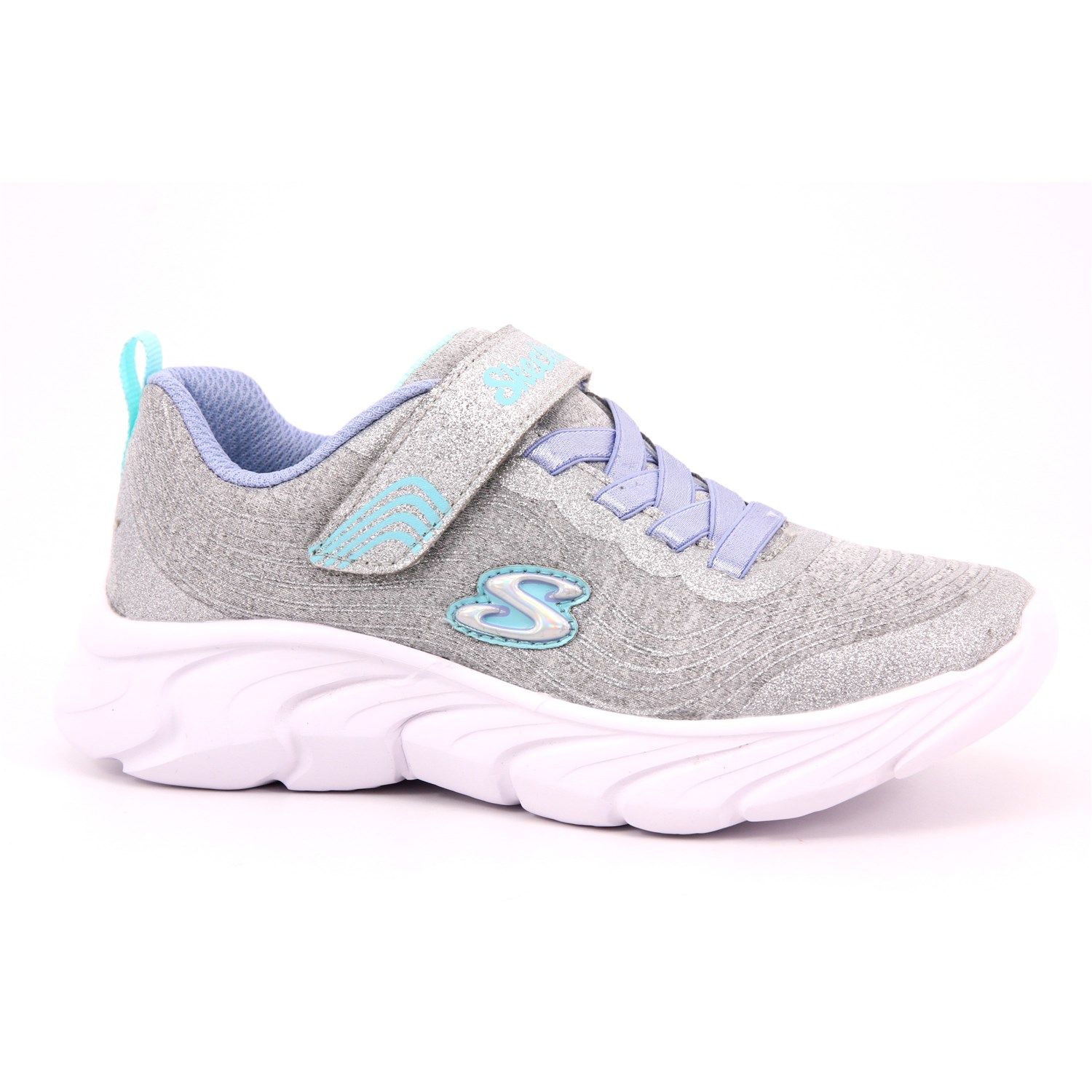 Scarpa Strappi + Elastico Skechers Bambina Argento Scarpa Strappi + Elastico Skechers Bambina Argento Scarpe 241 - 302480L