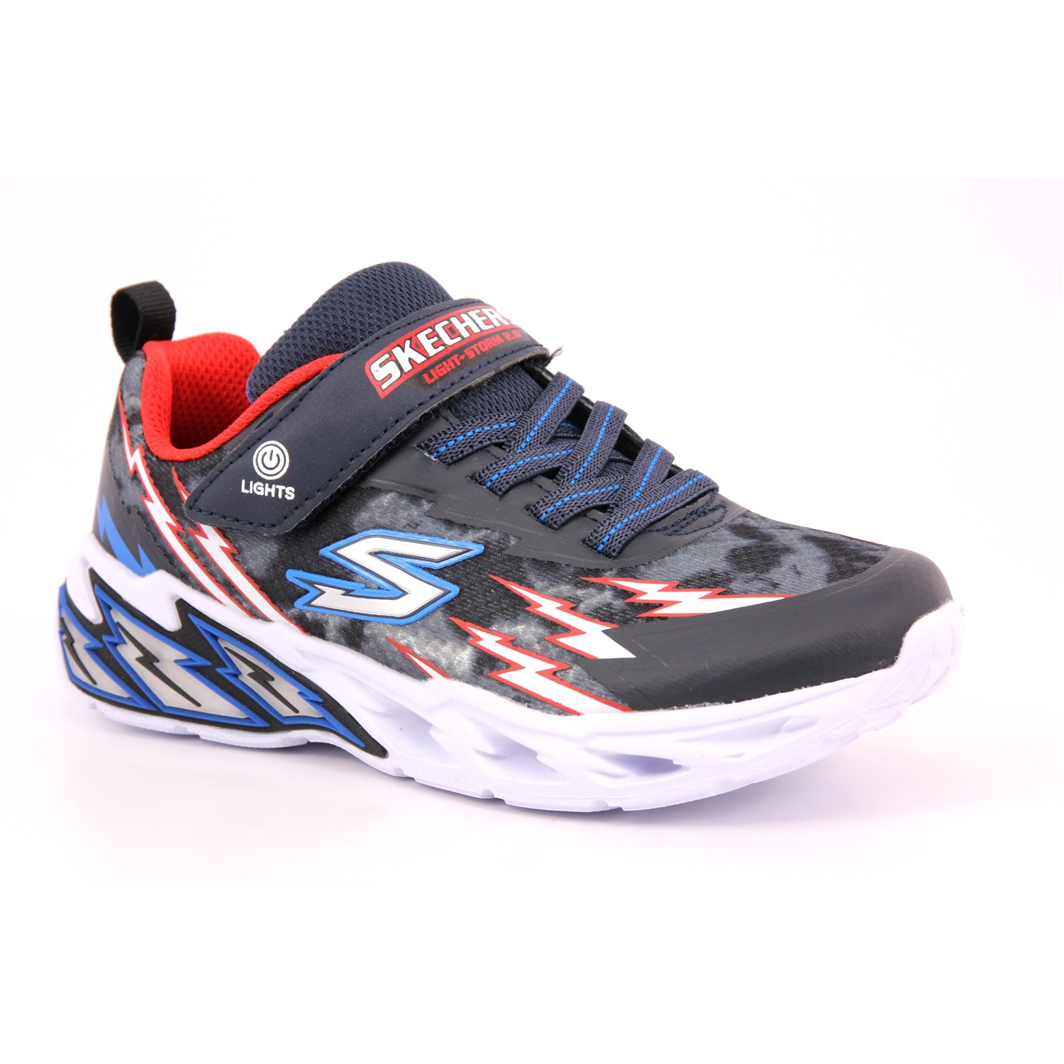 Scarpa Strappi + Elastico Skechers Bambino Blu Scarpa Strappi + Elastico Skechers Bambino Blu Scarpe 247 - 400150L
