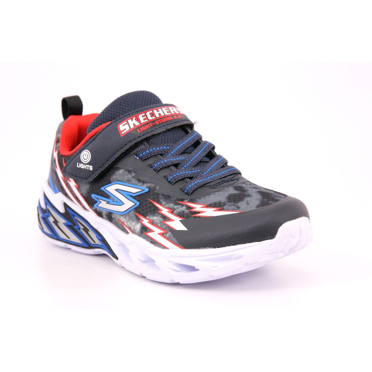 Scarpa Strappi + Elastico Skechers Bambino Blu Scarpa Strappi + Elastico Skechers Bambino Blu Scarpe 247 - 400150L