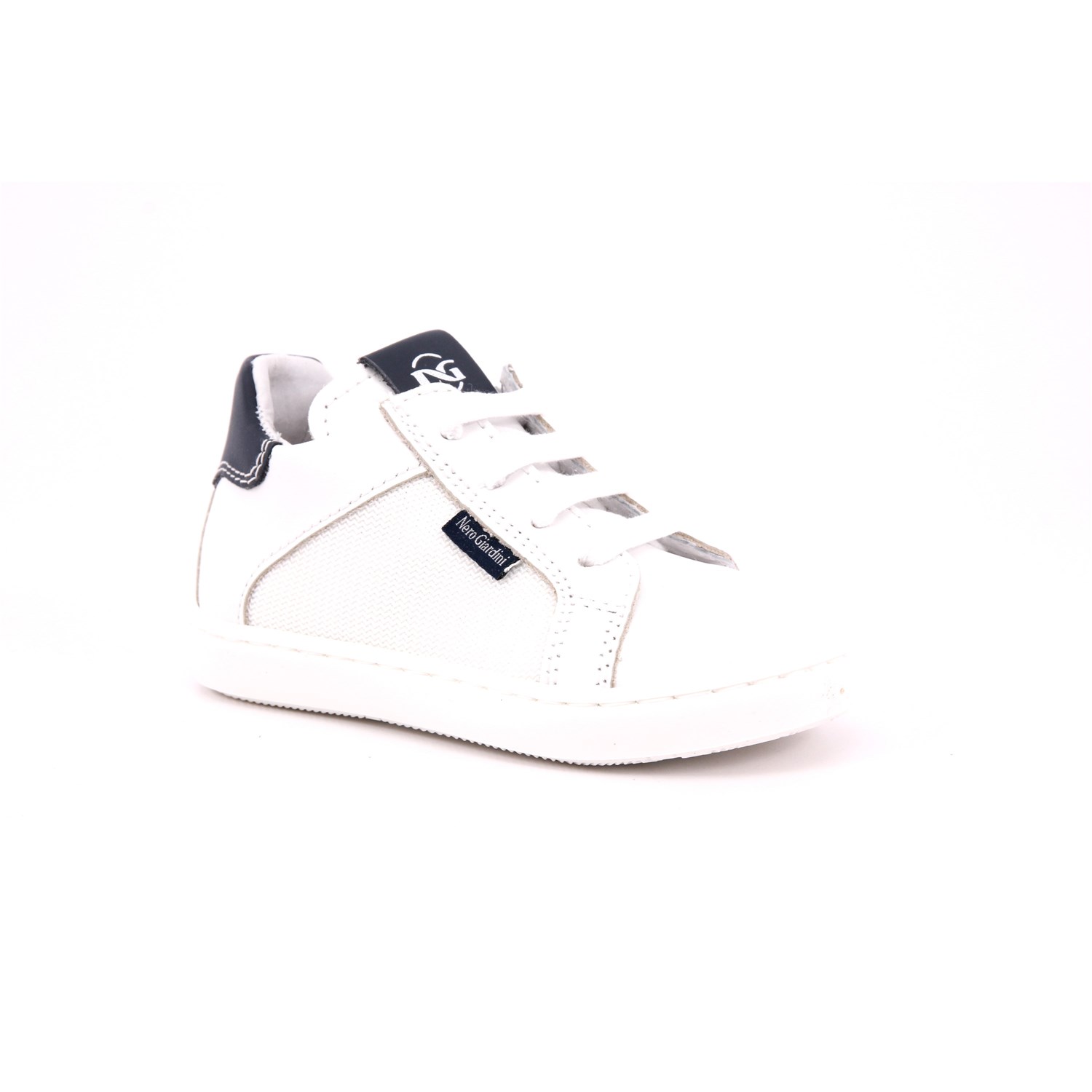 Scarpa Allacciata Nero Giardini Bambino Bianco Scarpa Allacciata Nero Giardini Bambino Bianco Scarpe 616 - E324910M 707