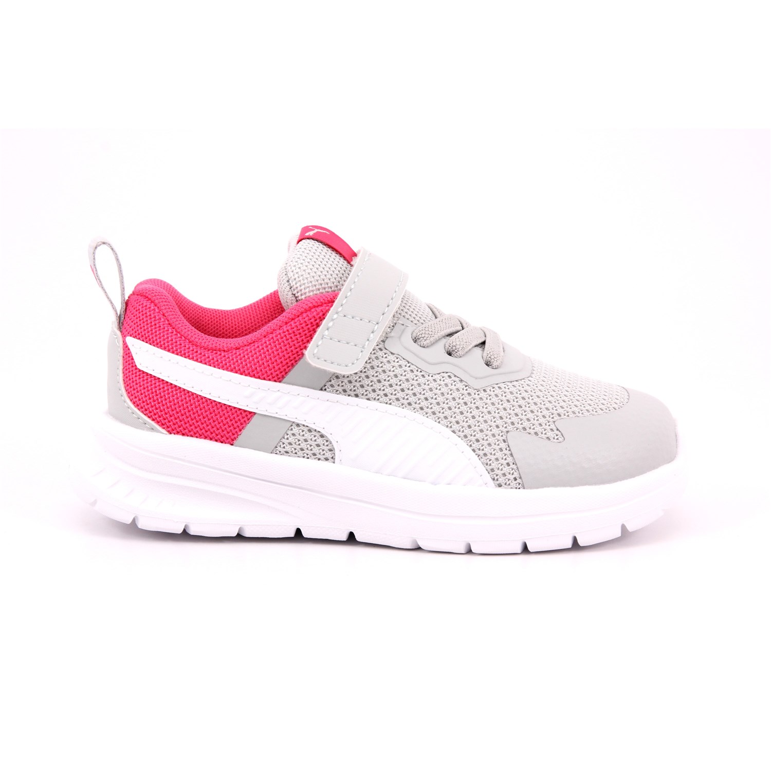 Scarpa Strappi + Elastico Puma Bambina Grigio Scarpa Strappi + Elastico Puma Bambina Grigio Scarpe 1160 - 386240-08