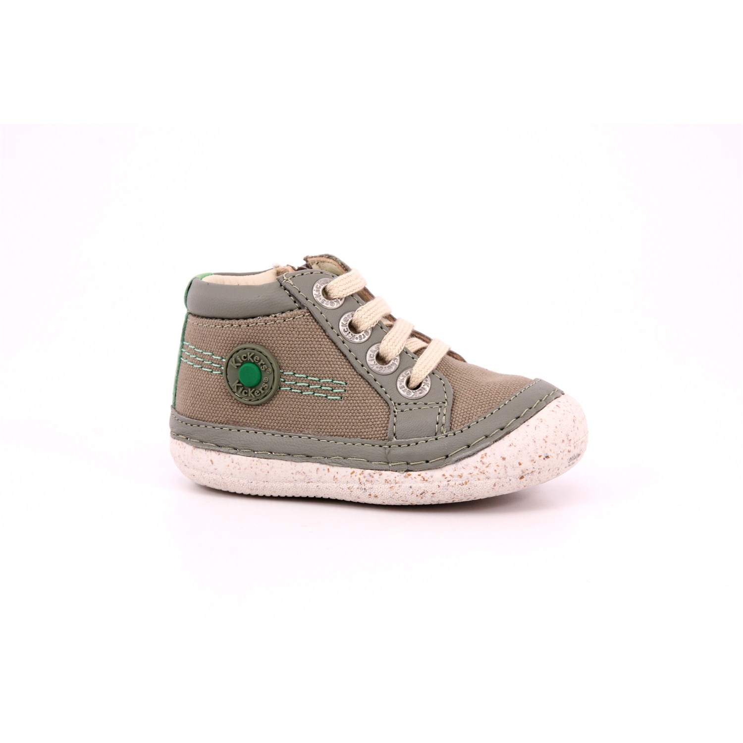 Scarpa Allacciata Kickers Bambino Kaki Scarpa Allacciata Kickers Bambino Kaki Scarpe 44 - 928060-10