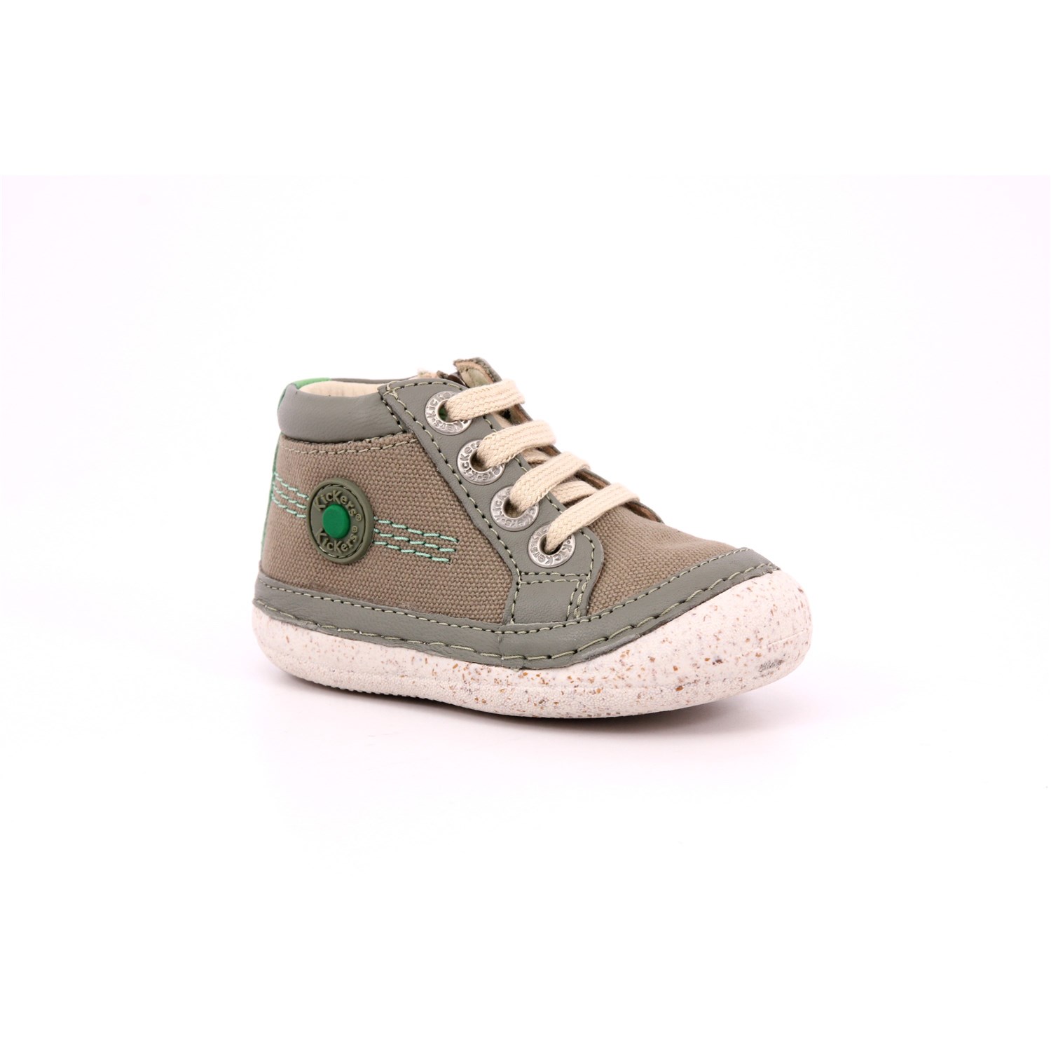 Scarpa Allacciata Kickers Bambino Kaki Scarpa Allacciata Kickers Bambino Kaki Scarpe 44 - 928060-10
