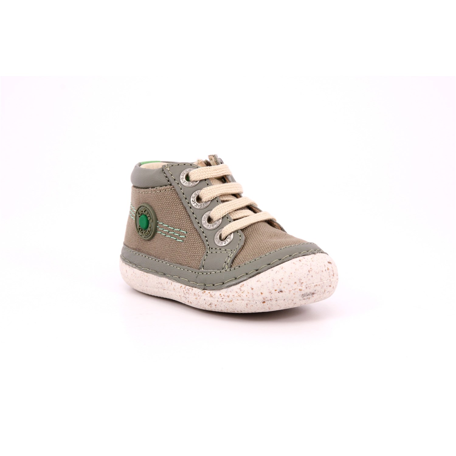 Scarpa Allacciata Kickers Bambino Kaki Scarpa Allacciata Kickers Bambino Kaki Scarpe 44 - 928060-10