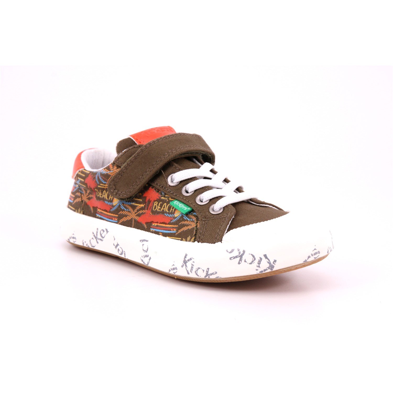 Scarpa Strappi + Elastico Kickers Bambino Kaki Scarpa Strappi + Elastico Kickers Bambino Kaki Scarpe 47 - 860866-30