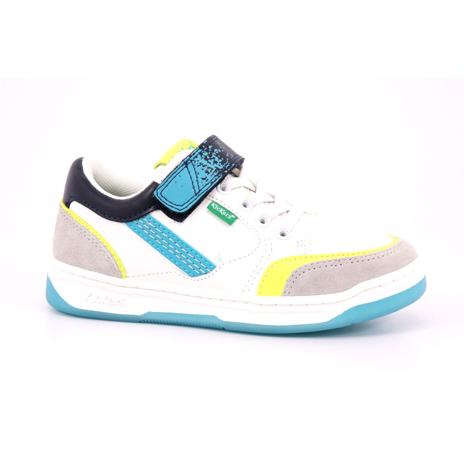 Scarpa Strappi + Elastico Kickers Bambino Bianco Scarpa Strappi + Elastico Kickers Bambino Bianco Scarpe 52 - 928540-30