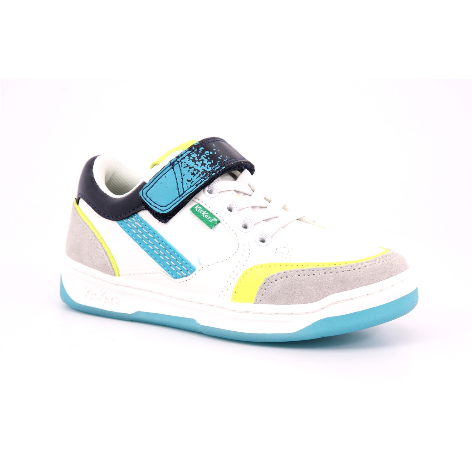 Scarpa Strappi + Elastico Kickers Bambino Bianco Scarpa Strappi + Elastico Kickers Bambino Bianco Scarpe 52 - 928540-30