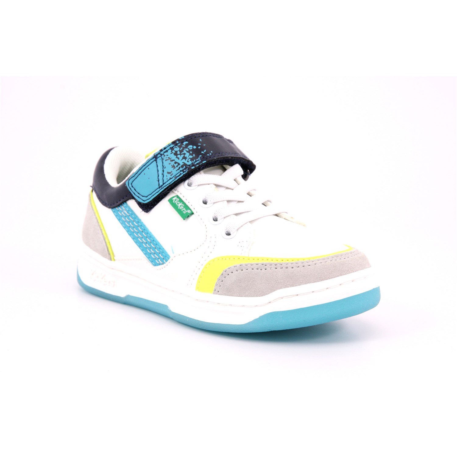 Scarpa Strappi + Elastico Kickers Bambino Bianco Scarpa Strappi + Elastico Kickers Bambino Bianco Scarpe 52 - 928540-30