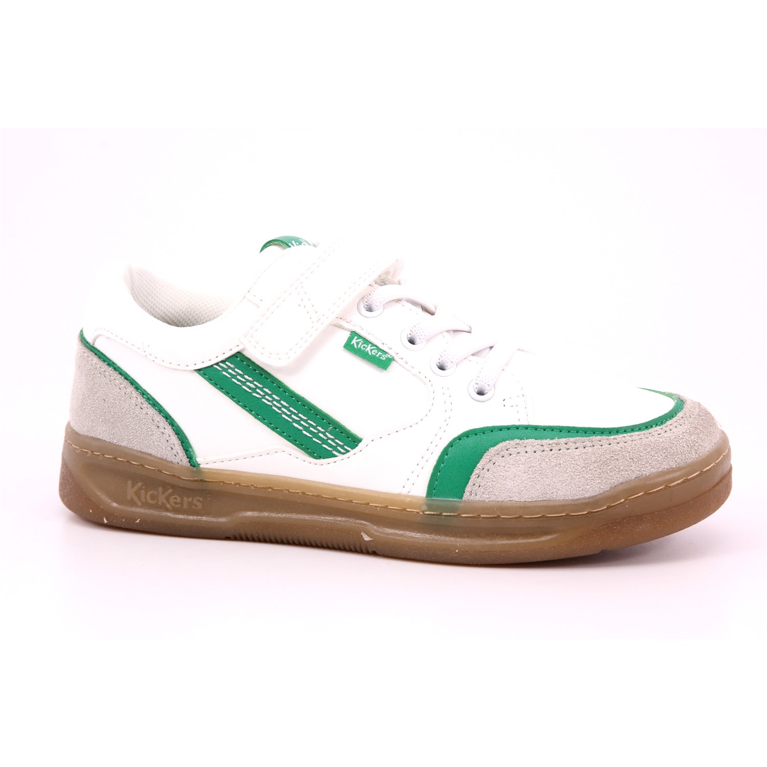 Scarpa Strappi + Elastico Kickers Bambino Bianco Scarpa Strappi + Elastico Kickers Bambino Bianco Scarpe 53 - 928541-30