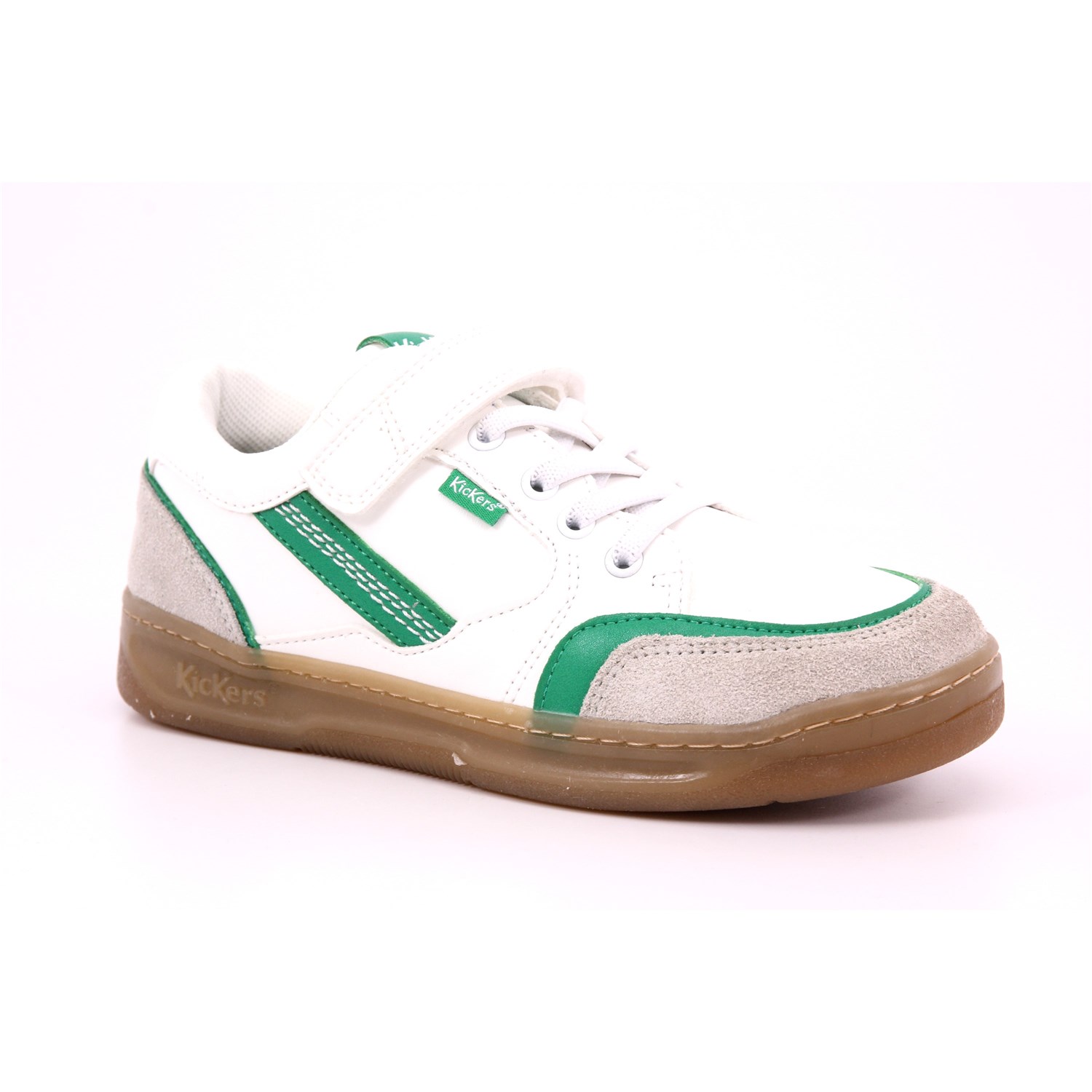 Scarpa Strappi + Elastico Kickers Bambino Bianco Scarpa Strappi + Elastico Kickers Bambino Bianco Scarpe 53 - 928541-30