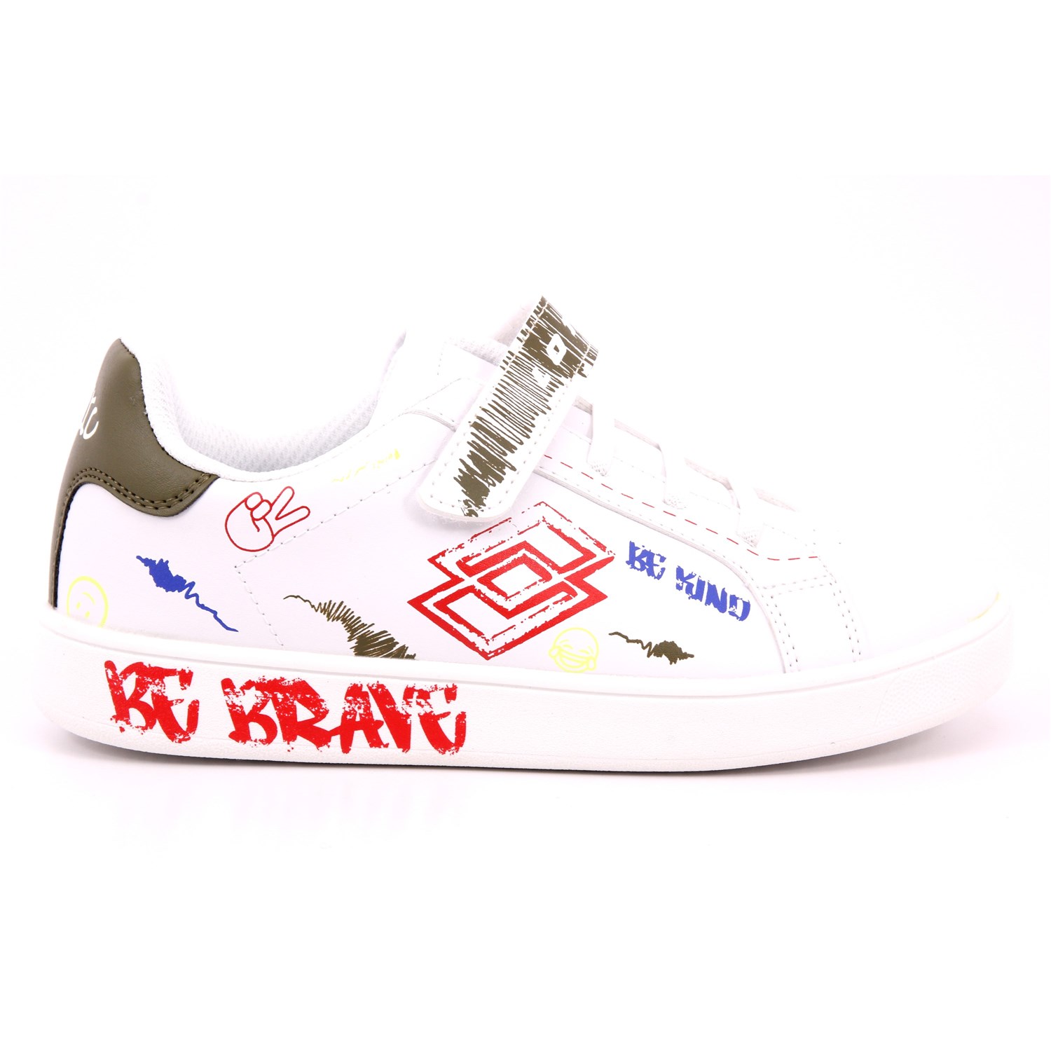 Scarpa Strappi + Elastico Lotto Bambino Bianco Scarpa Strappi + Elastico Lotto Bambino Bianco Scarpe 282 - 220135