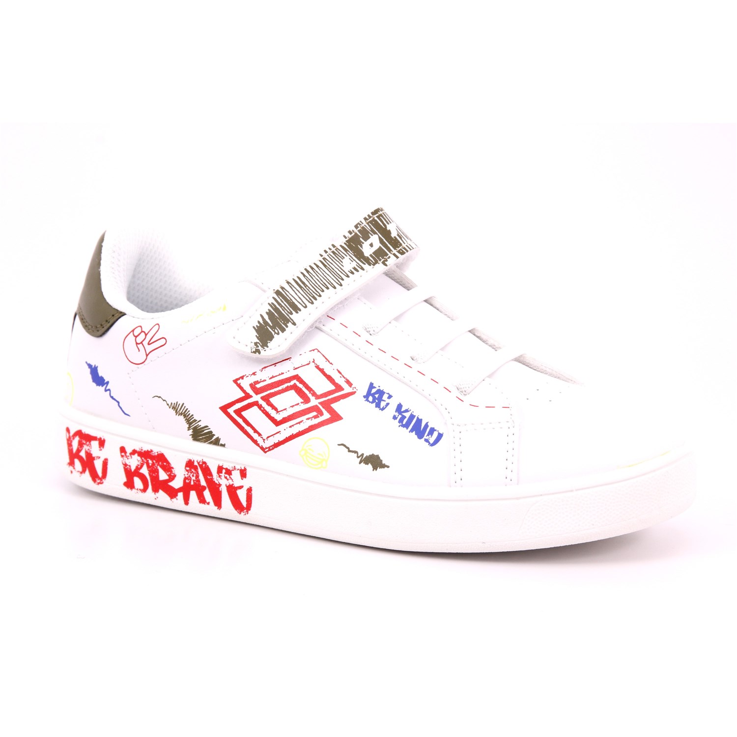 Scarpa Strappi + Elastico Lotto Bambino Bianco Scarpa Strappi + Elastico Lotto Bambino Bianco Scarpe 282 - 220135