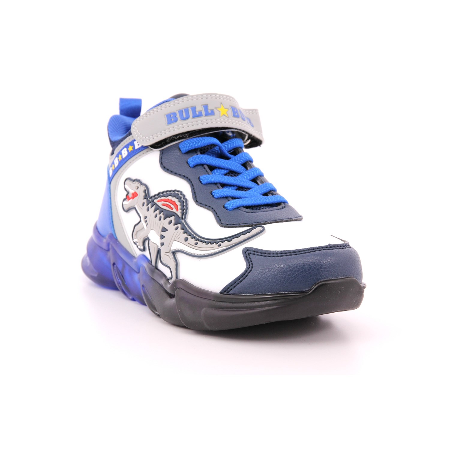 Scarpa Strappi + Elastico Bull Boys Bambino Bianco/azzurro Scarpa Strappi + Elastico Bull Boys Bambino Bianco/azzurro Scarpe 34 - DNAL3390