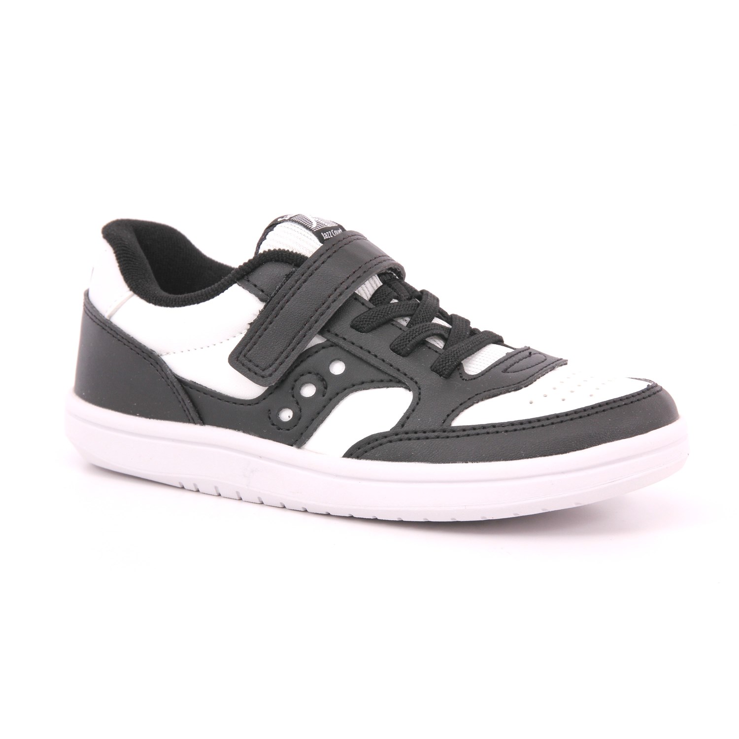 Scarpa Strappi + Elastico Saucony Bambino Bianco/nero Scarpa Strappi + Elastico Saucony Bambino Bianco/nero Scarpe 58 - SK267417