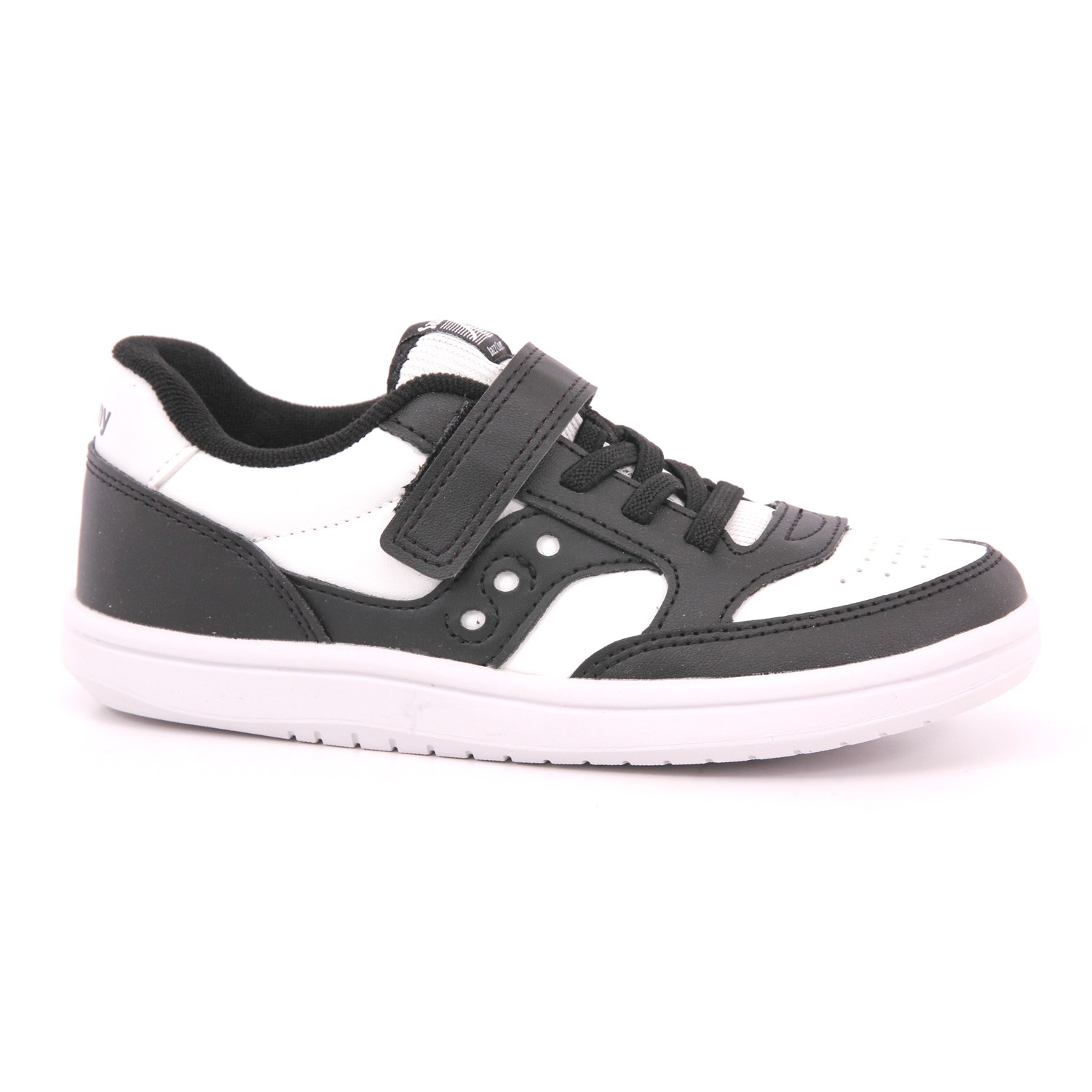 Scarpa Strappi + Elastico Saucony Bambino Bianco/nero Scarpa Strappi + Elastico Saucony Bambino Bianco/nero Scarpe 58 - SK267417