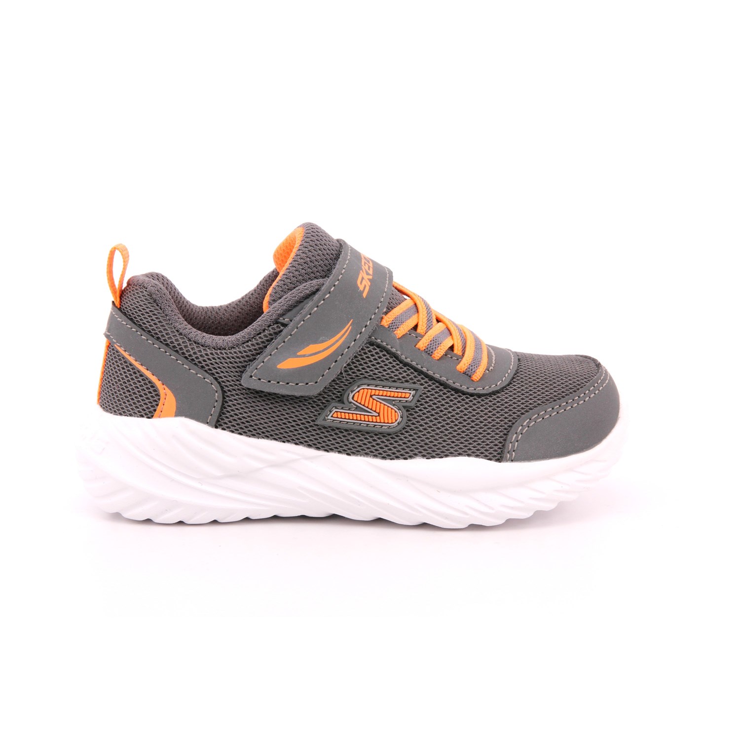Scarpa Strappi + Elastico Skechers Bambino Grigio Scarpa Strappi + Elastico Skechers Bambino Grigio Scarpe 265 - 407308N