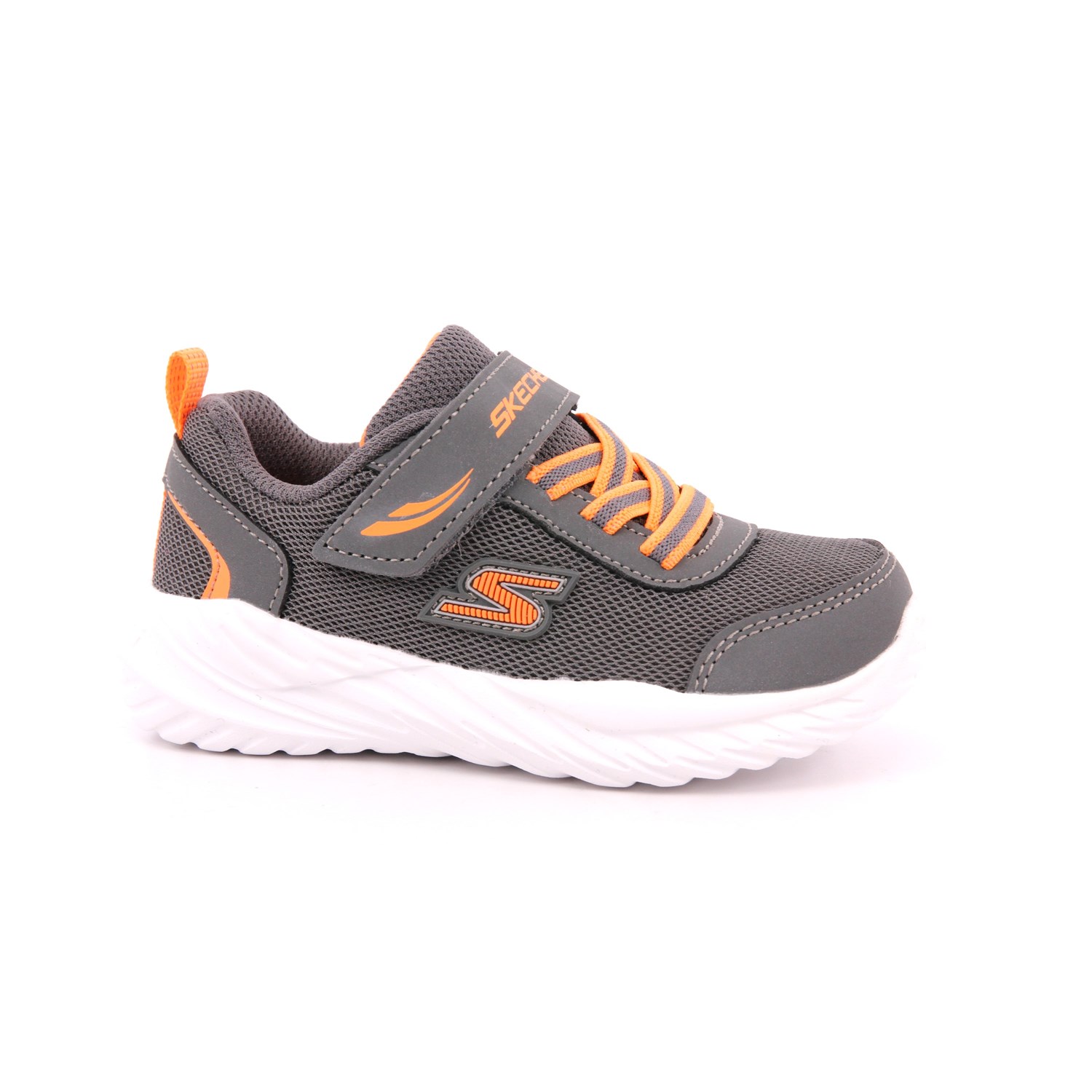 Scarpa Strappi + Elastico Skechers Bambino Grigio Scarpa Strappi + Elastico Skechers Bambino Grigio Scarpe 265 - 407308N