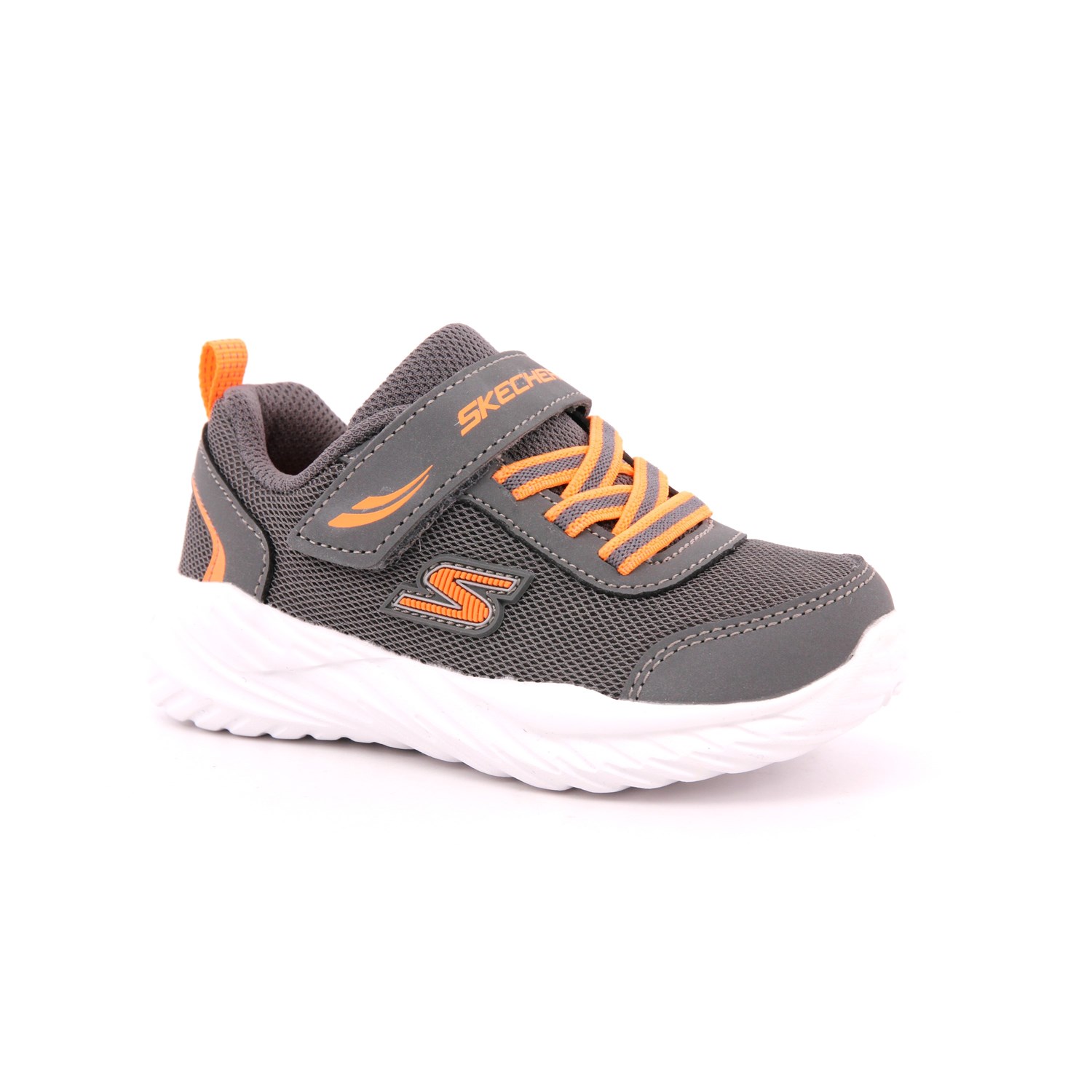 Scarpa Strappi + Elastico Skechers Bambino Grigio Scarpa Strappi + Elastico Skechers Bambino Grigio Scarpe 265 - 407308N