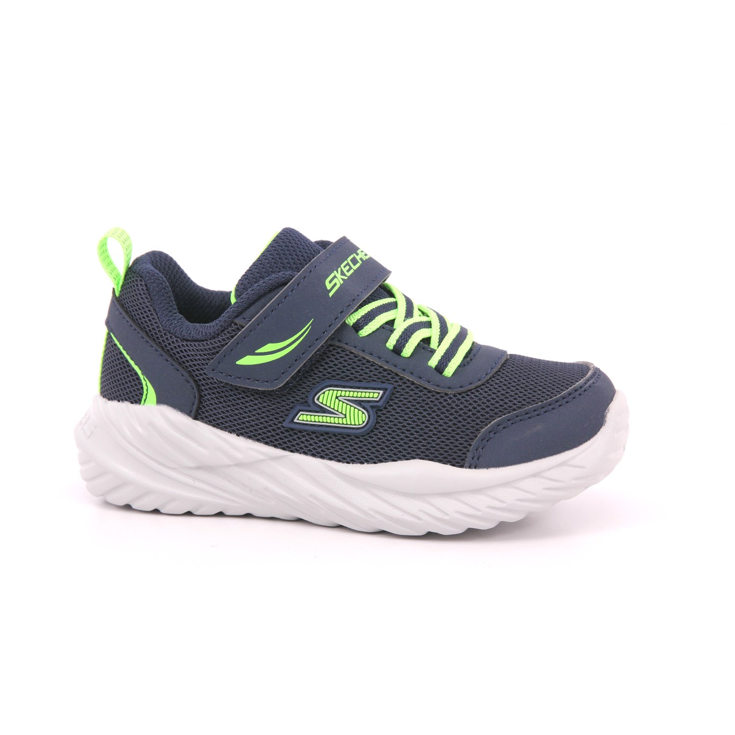 Scarpa Strappi + Elastico Skechers Bambino Blu Scarpa Strappi + Elastico Skechers Bambino Blu Scarpe 267 - 407308N