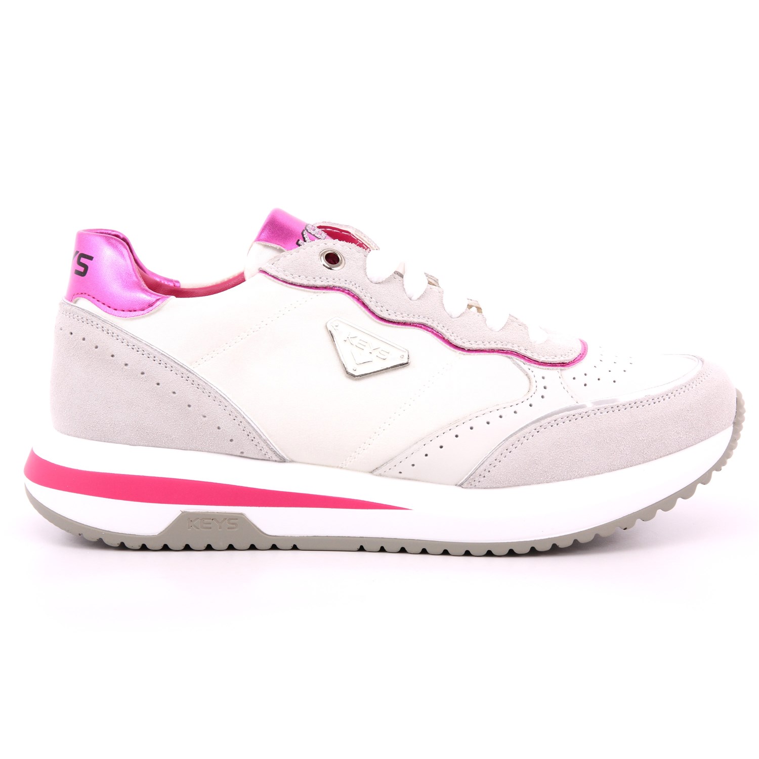 Scarpa Allacciata Keys Donna Bianco Scarpa Allacciata Keys Donna Bianco Scarpe 167 - K-9232A
