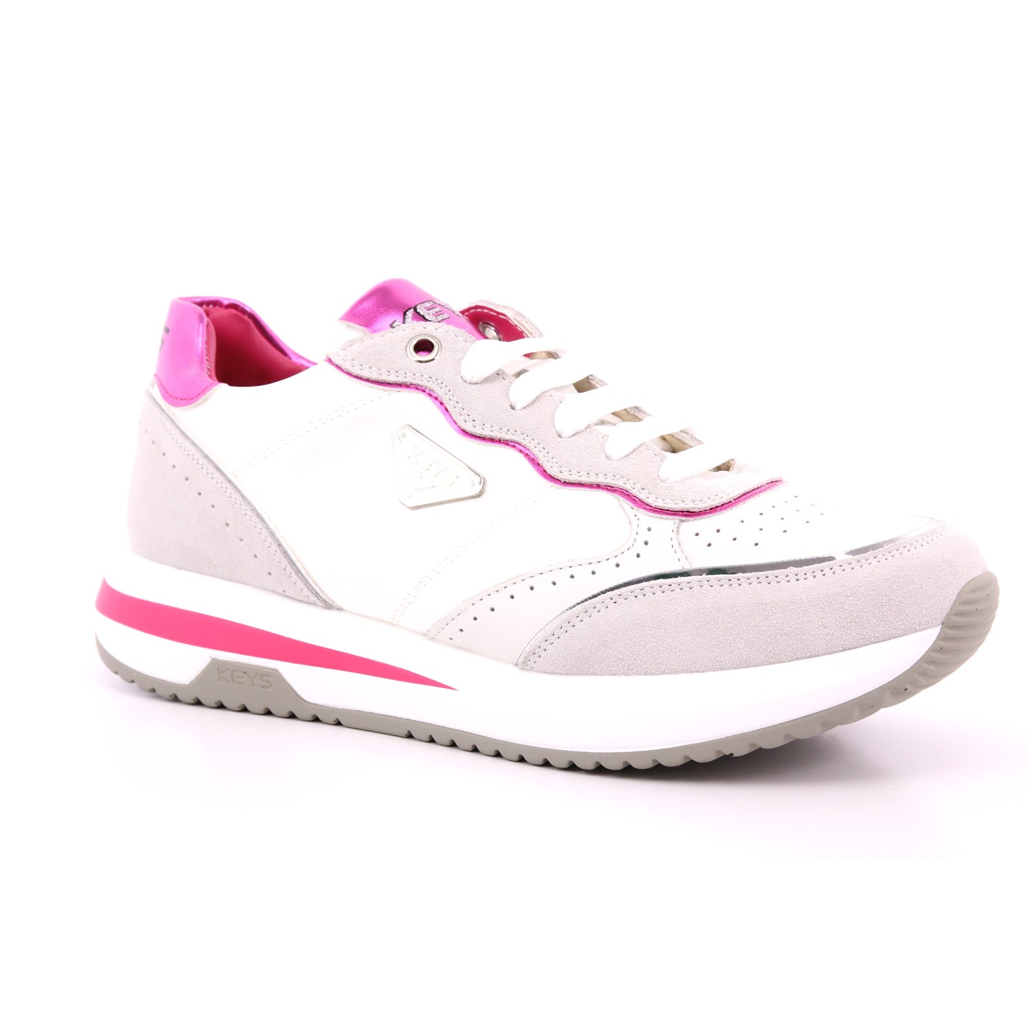 Scarpa Allacciata Keys Donna Bianco Scarpa Allacciata Keys Donna Bianco Scarpe 167 - K-9232A