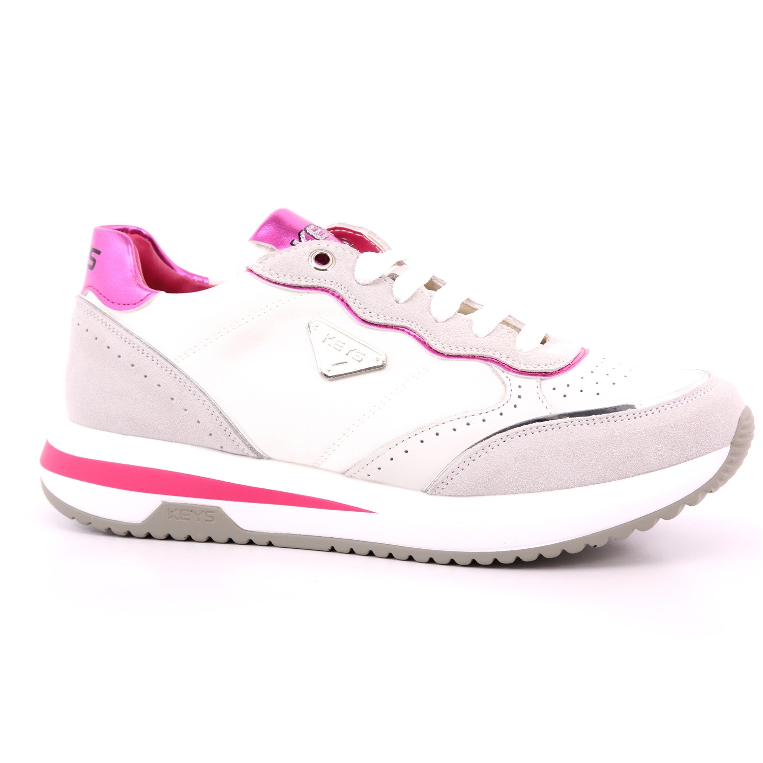 Scarpa Allacciata Keys Donna Bianco Scarpa Allacciata Keys Donna Bianco Scarpe 167 - K-9232A