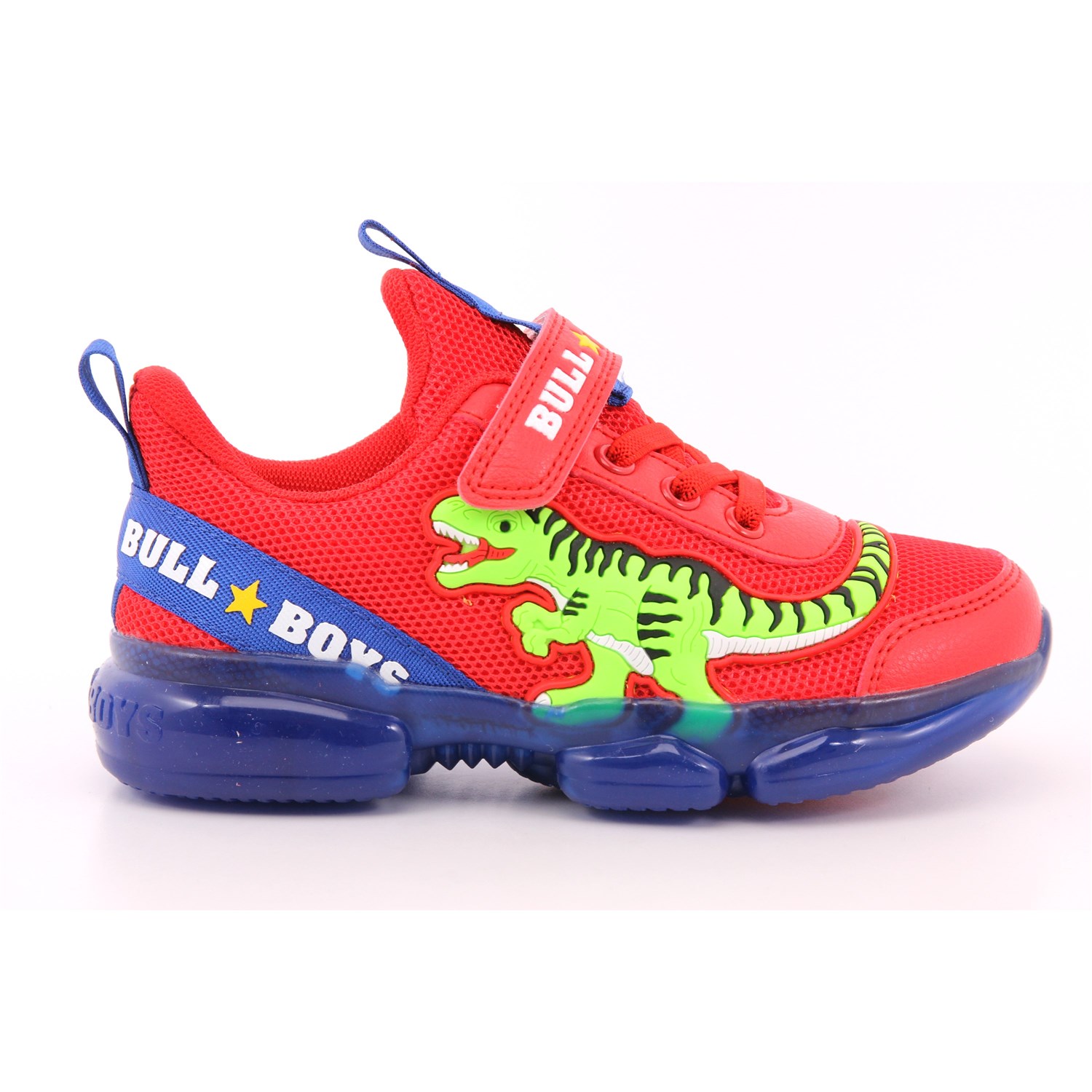 Scarpa Strappi + Elastico Bull Boys Bambino Rosso Scarpa Strappi + Elastico Bull Boys Bambino Rosso Scarpe 37 - DNAL2130