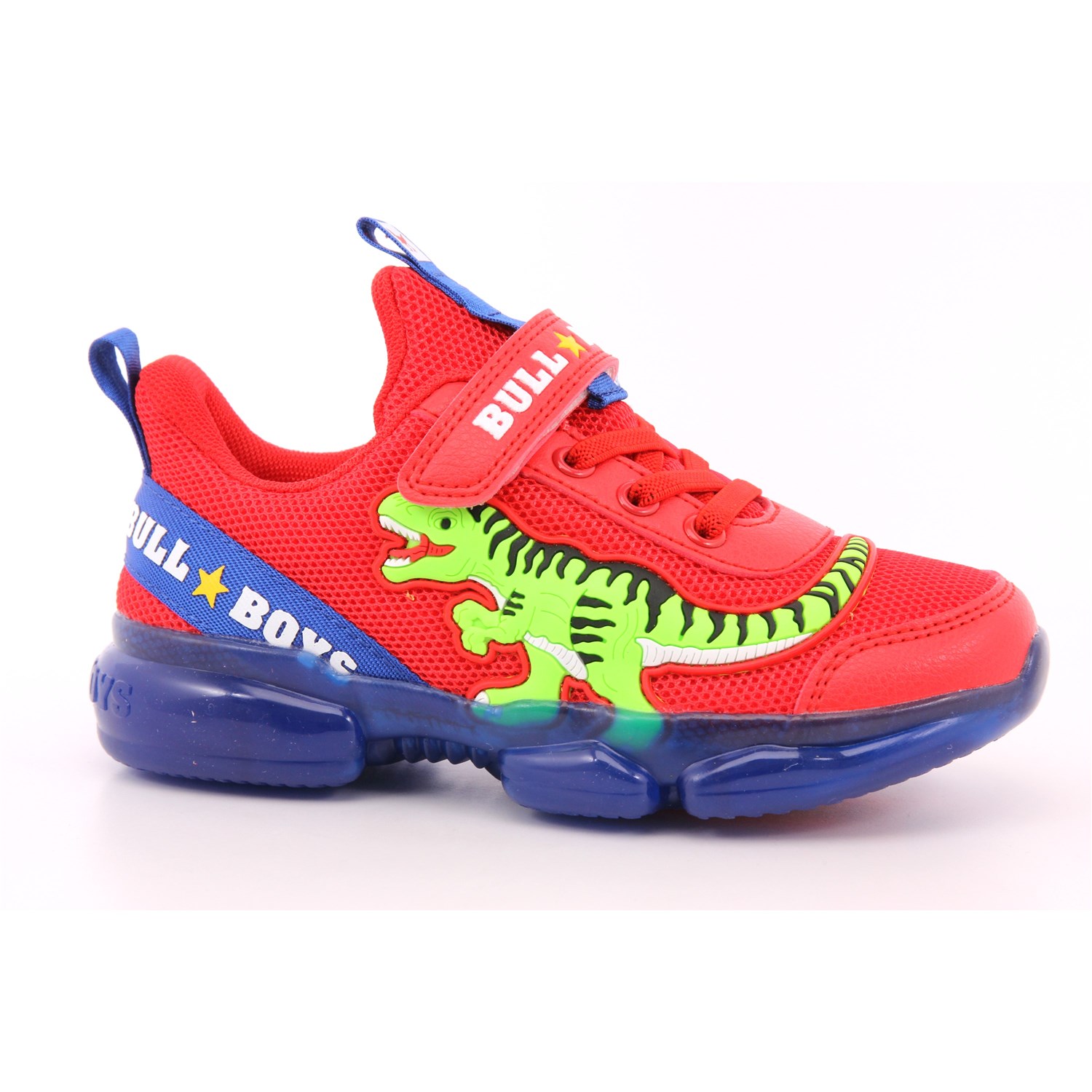 Scarpa Strappi + Elastico Bull Boys Bambino Rosso Scarpa Strappi + Elastico Bull Boys Bambino Rosso Scarpe 37 - DNAL2130