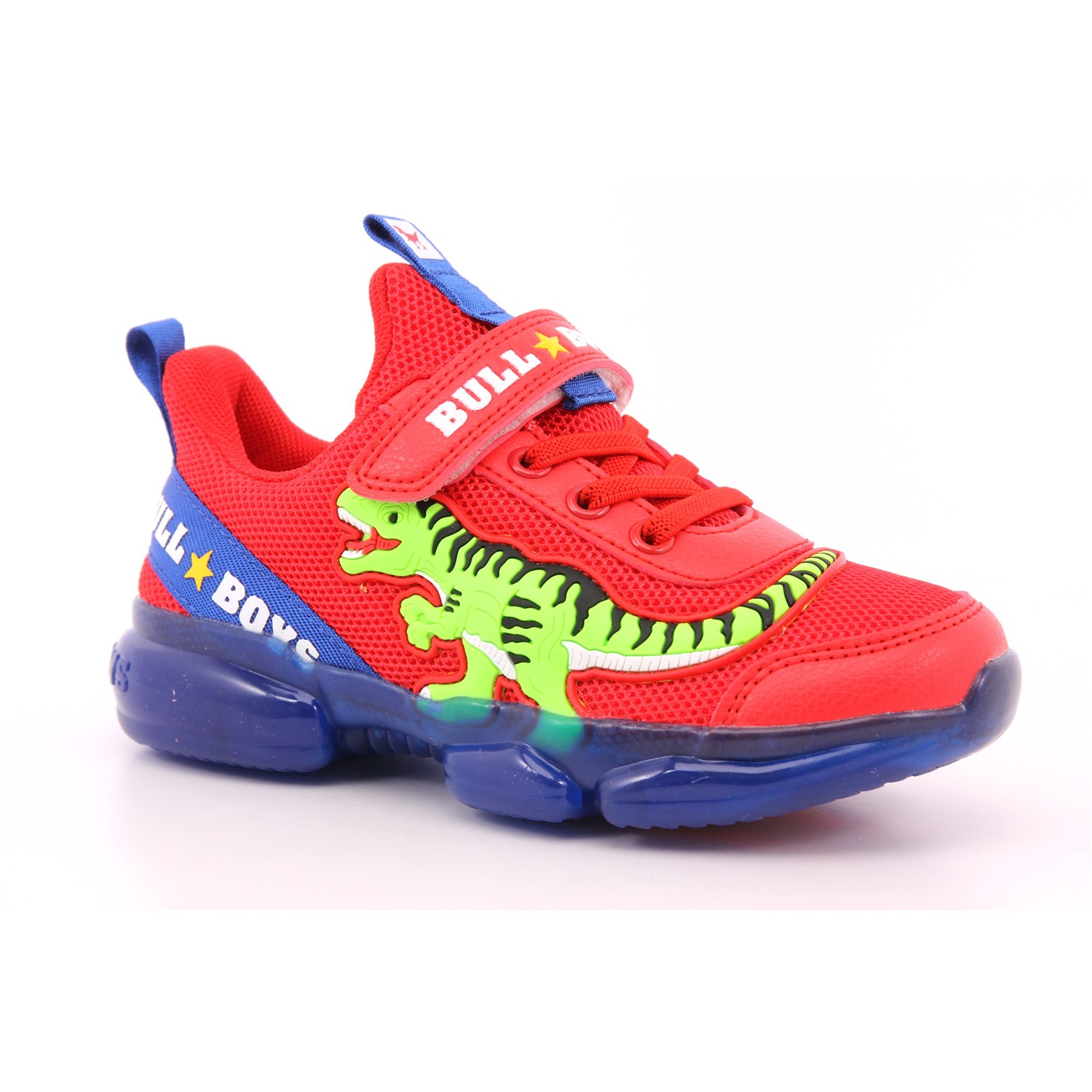 Scarpa Strappi + Elastico Bull Boys Bambino Rosso Scarpa Strappi + Elastico Bull Boys Bambino Rosso Scarpe 37 - DNAL2130
