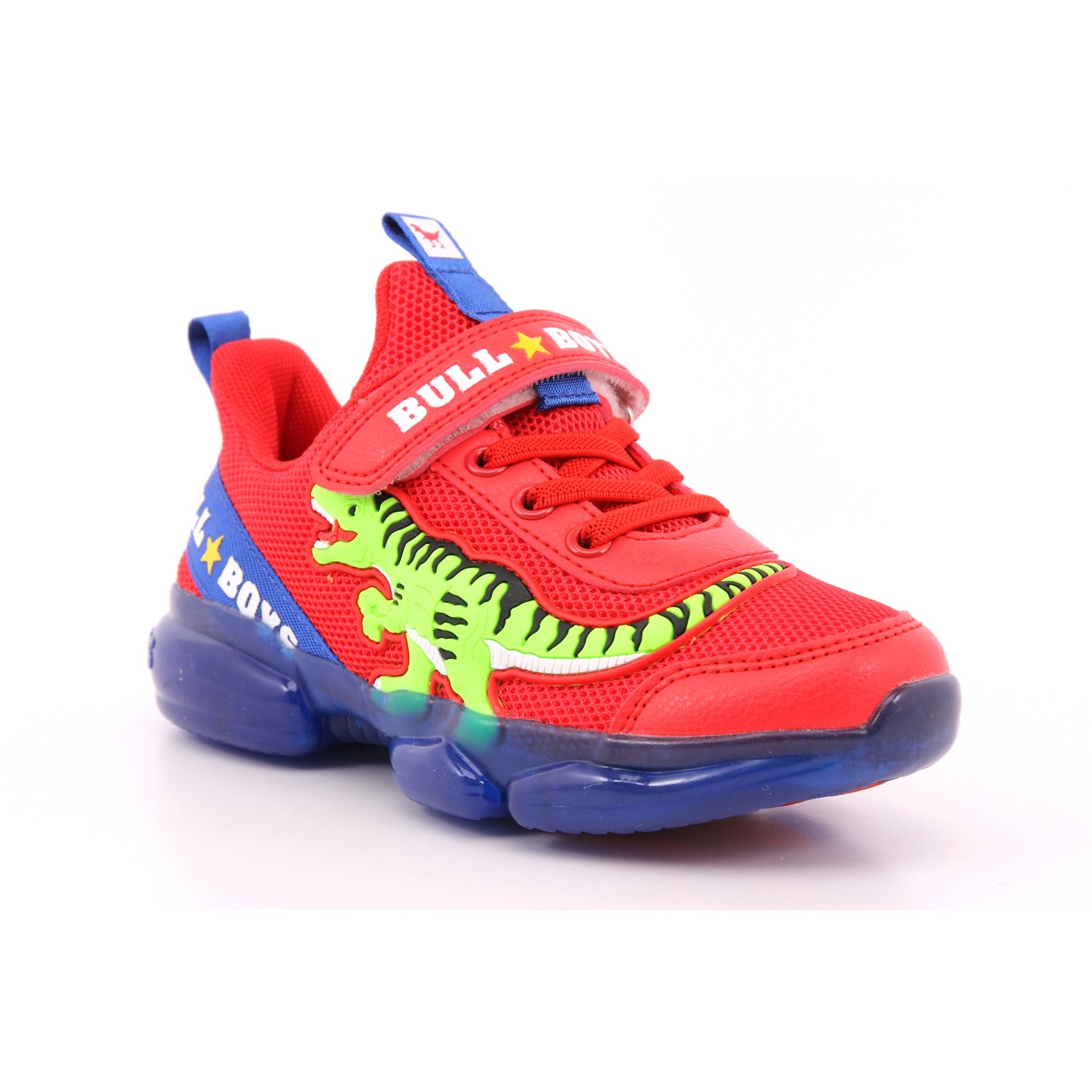 Scarpa Strappi + Elastico Bull Boys Bambino Rosso Scarpa Strappi + Elastico Bull Boys Bambino Rosso Scarpe 37 - DNAL2130