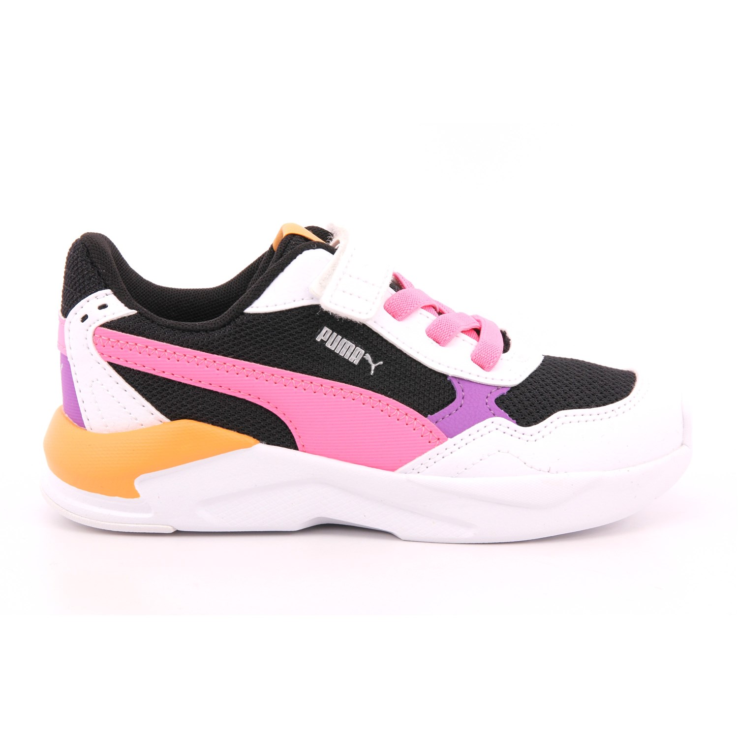 Scarpa Strappi + Elastico Puma Bambina Nero Scarpa Strappi + Elastico Puma Bambina Nero Scarpe 1326 - 385525-27
