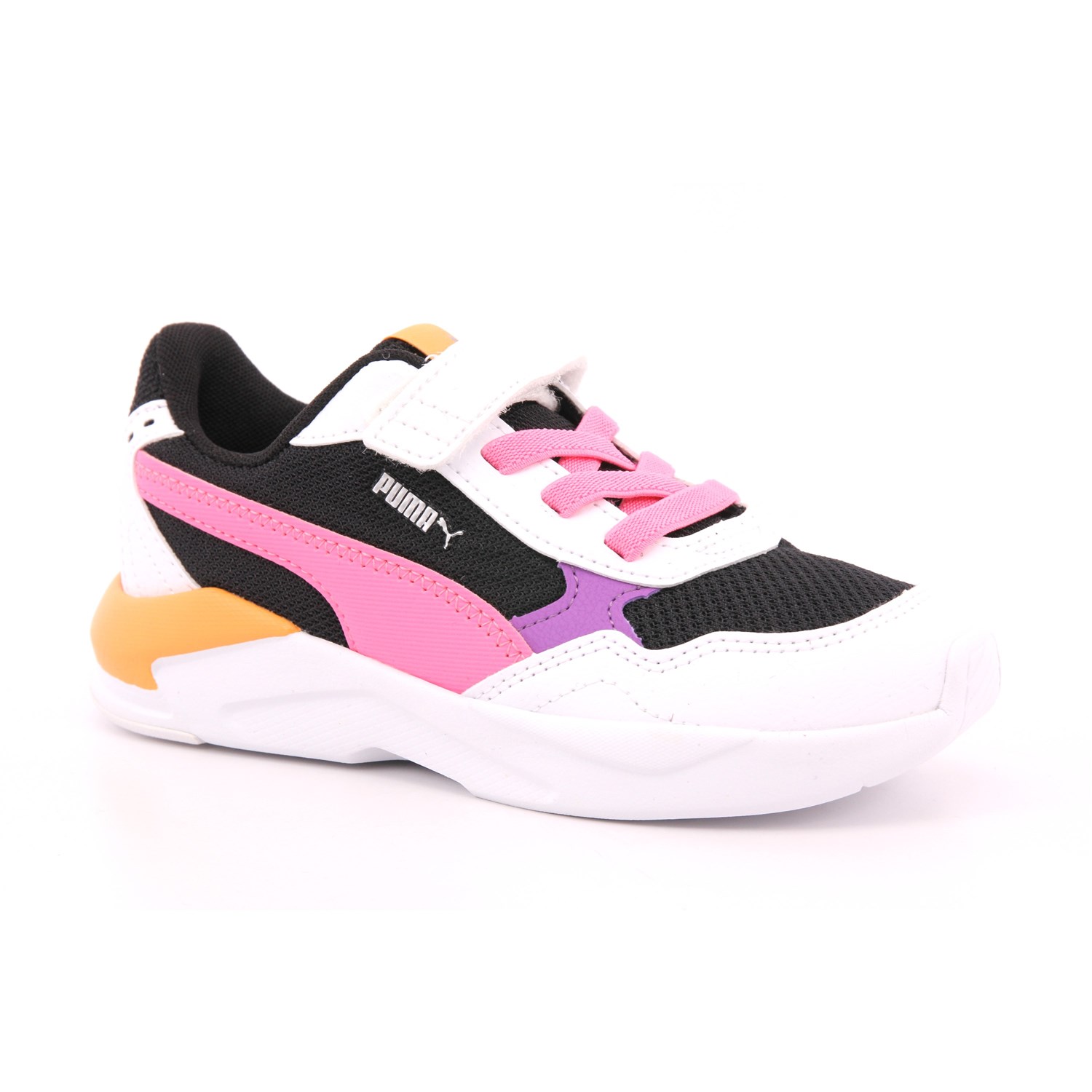 Scarpa Strappi + Elastico Puma Bambina Nero Scarpa Strappi + Elastico Puma Bambina Nero Scarpe 1326 - 385525-27