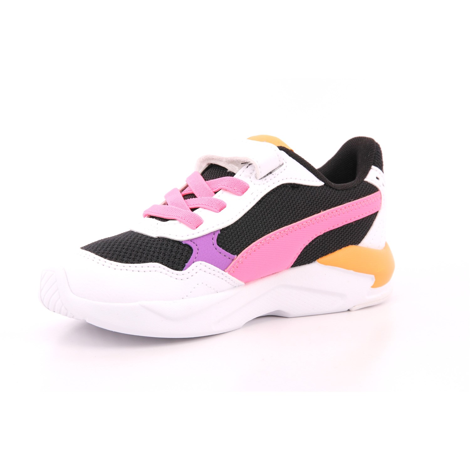 Scarpa Strappi + Elastico Puma Bambina Nero Scarpa Strappi + Elastico Puma Bambina Nero Scarpe 1326 - 385525-27